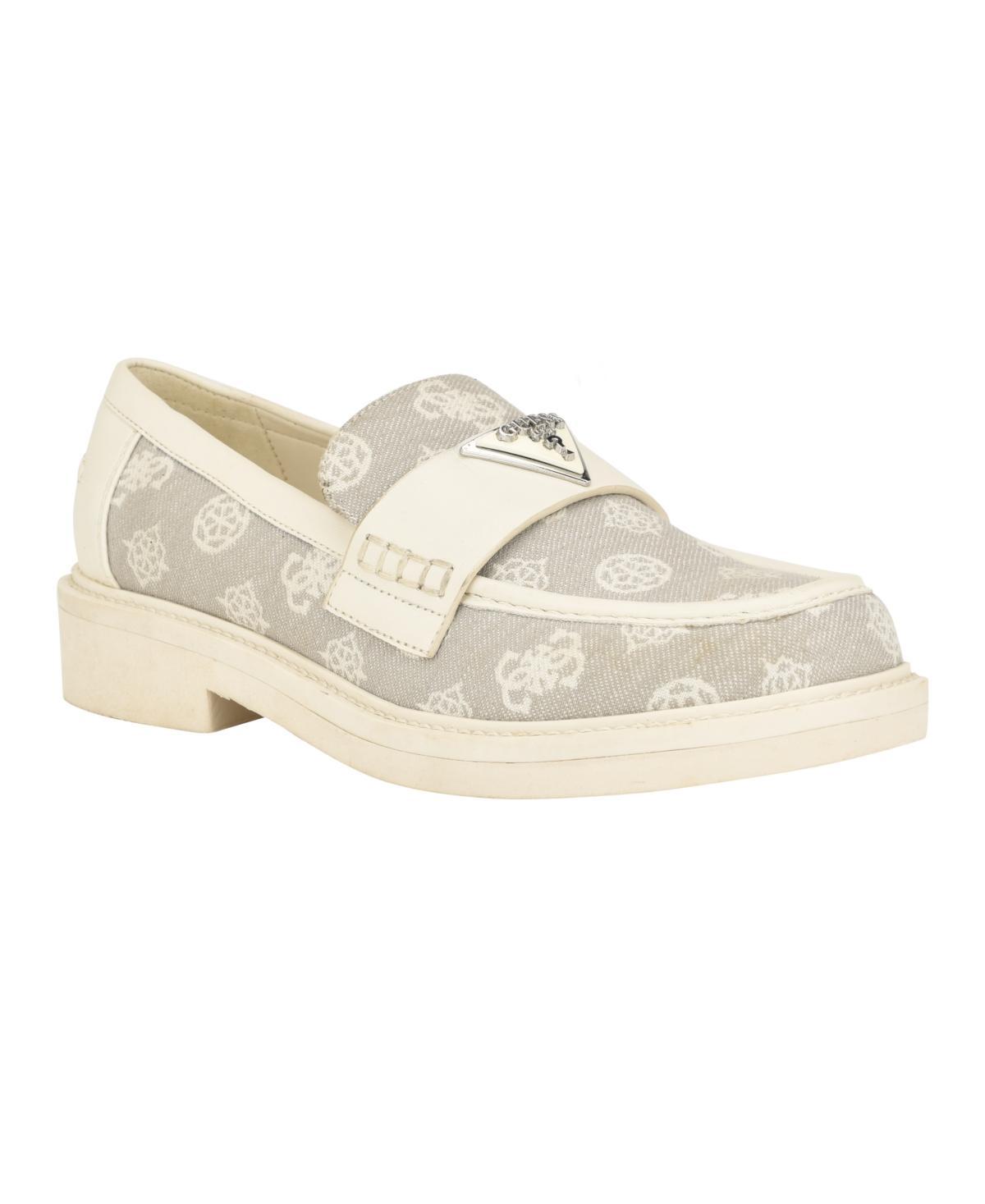 GUESS Shatha Denim) Women's Flat Shoes Product Image