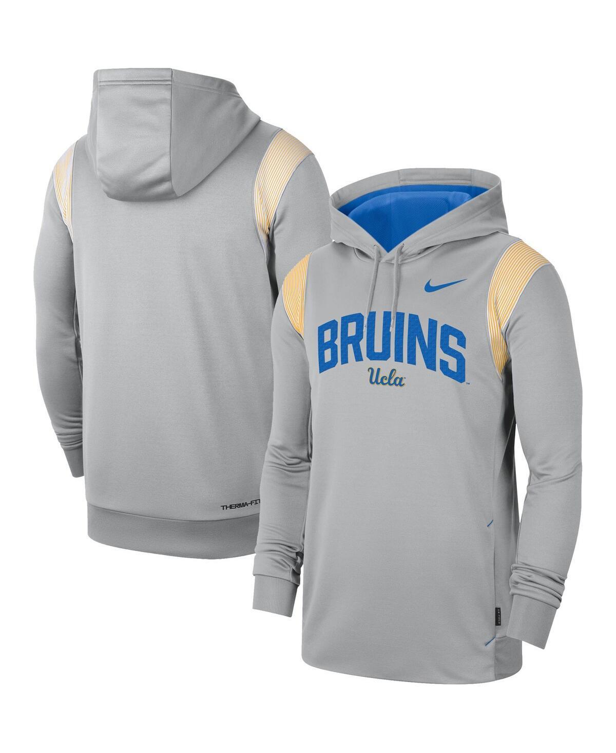 Men's Nike Gray UCLA Bruins 2022 Game Day Sideline Performance Pullover Hoodie, Size: Large, Grey Product Image