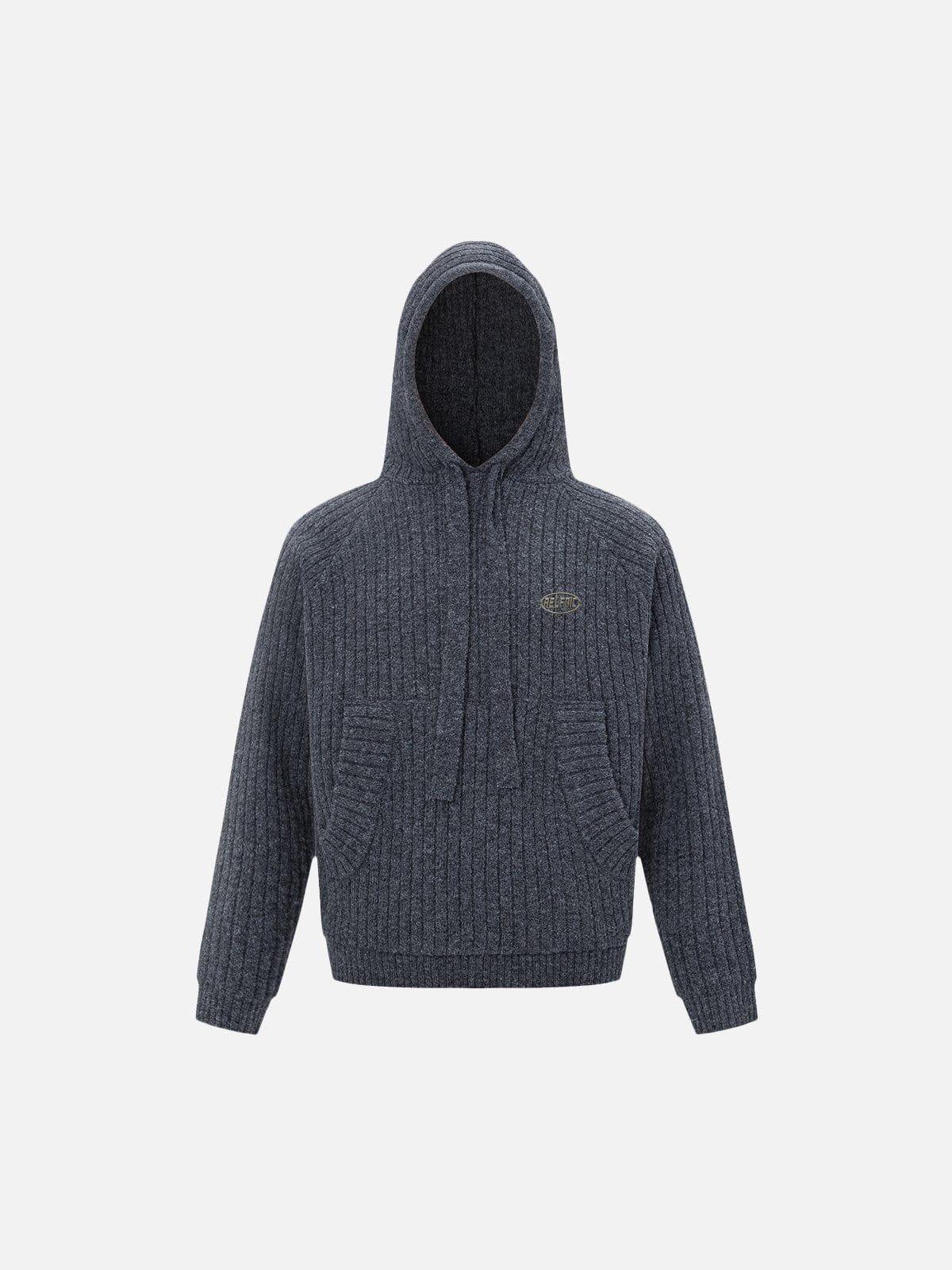 Aelfric Eden Cropped Knit Hoodie Product Image