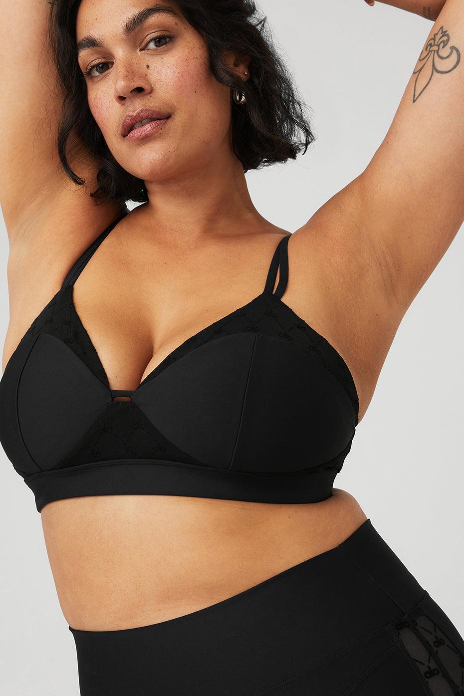 Airlift Mesh Celeste Bra - Black Female Product Image