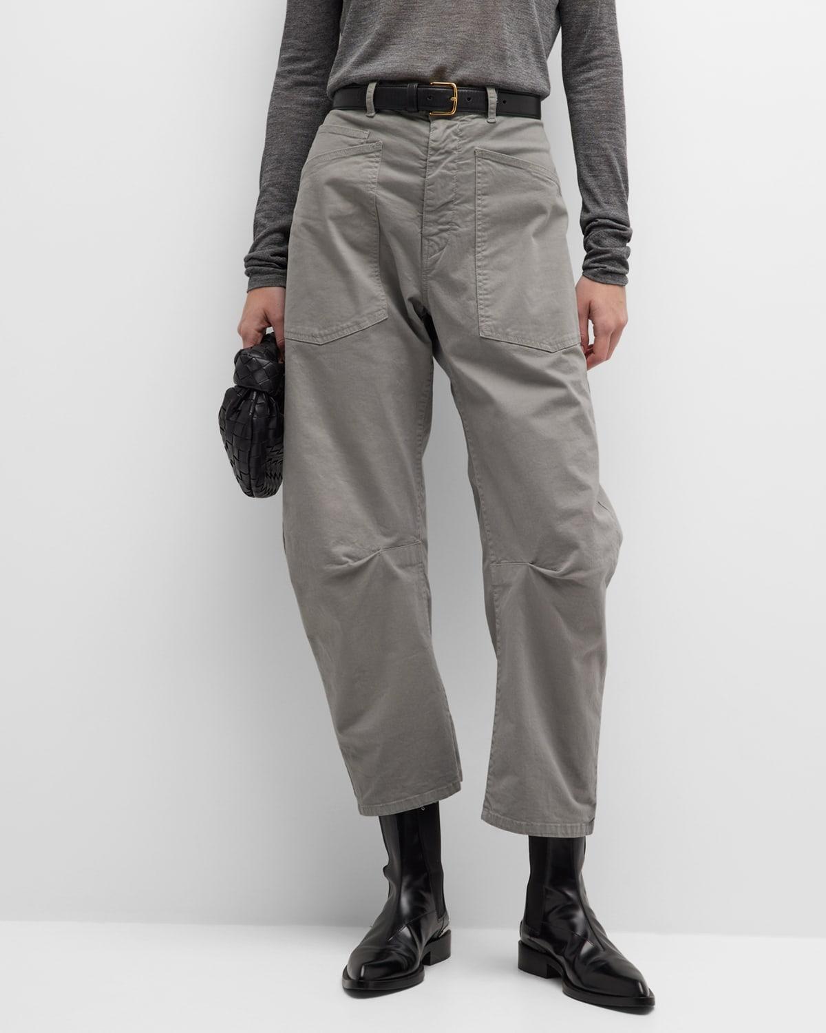 Shon Mid-Rise Cropped Pants Product Image