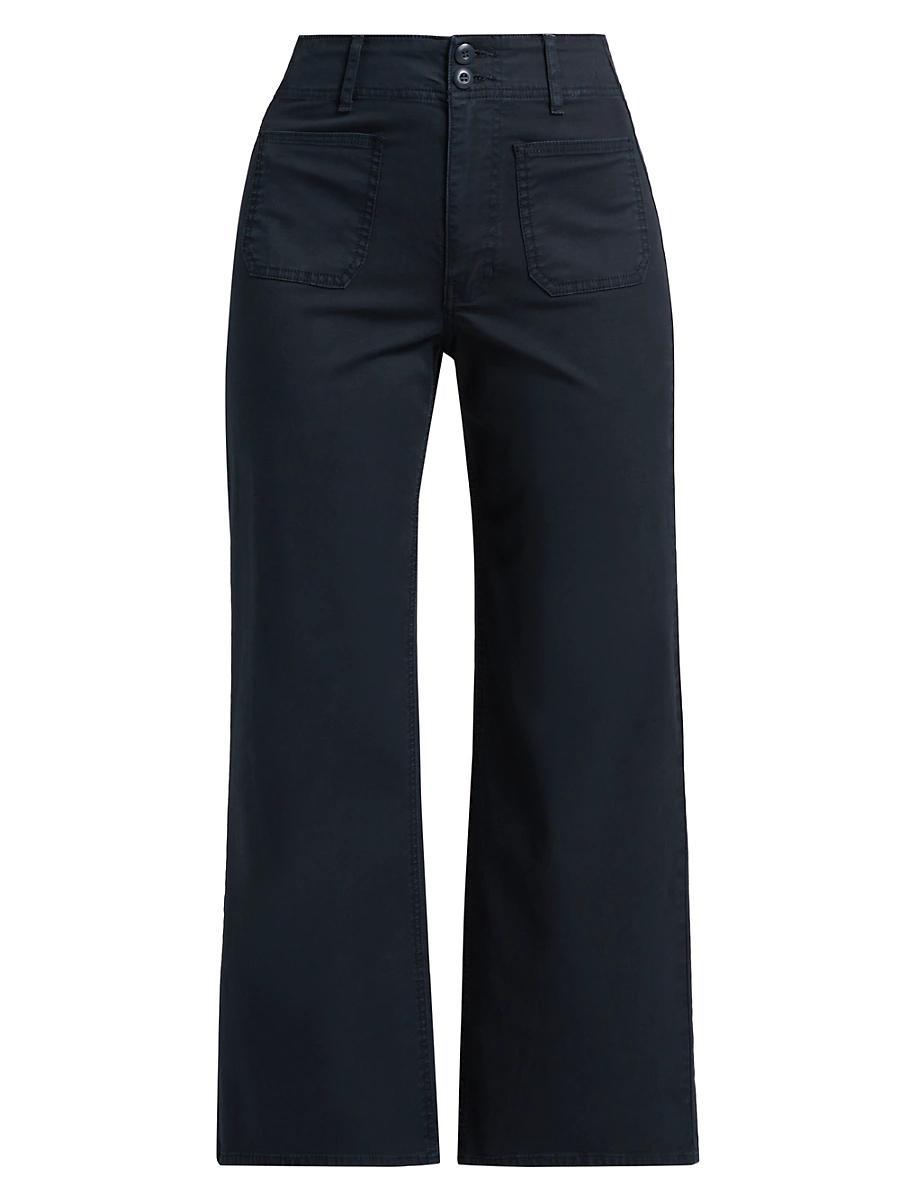 Womens Grant Cropped High-Rise Wide Leg Pants Product Image