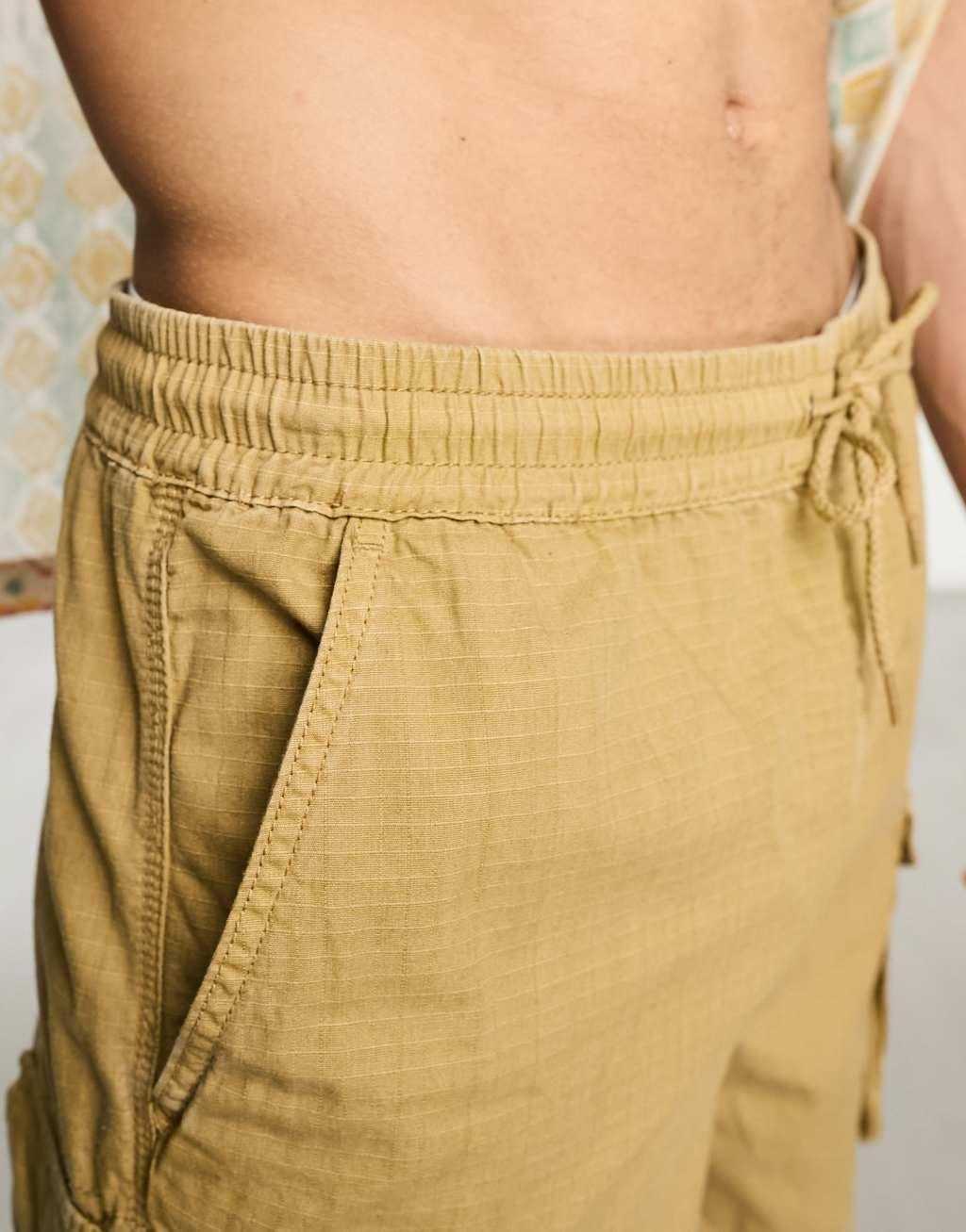 PacSun Marc longline cargo shorts in tan  Product Image