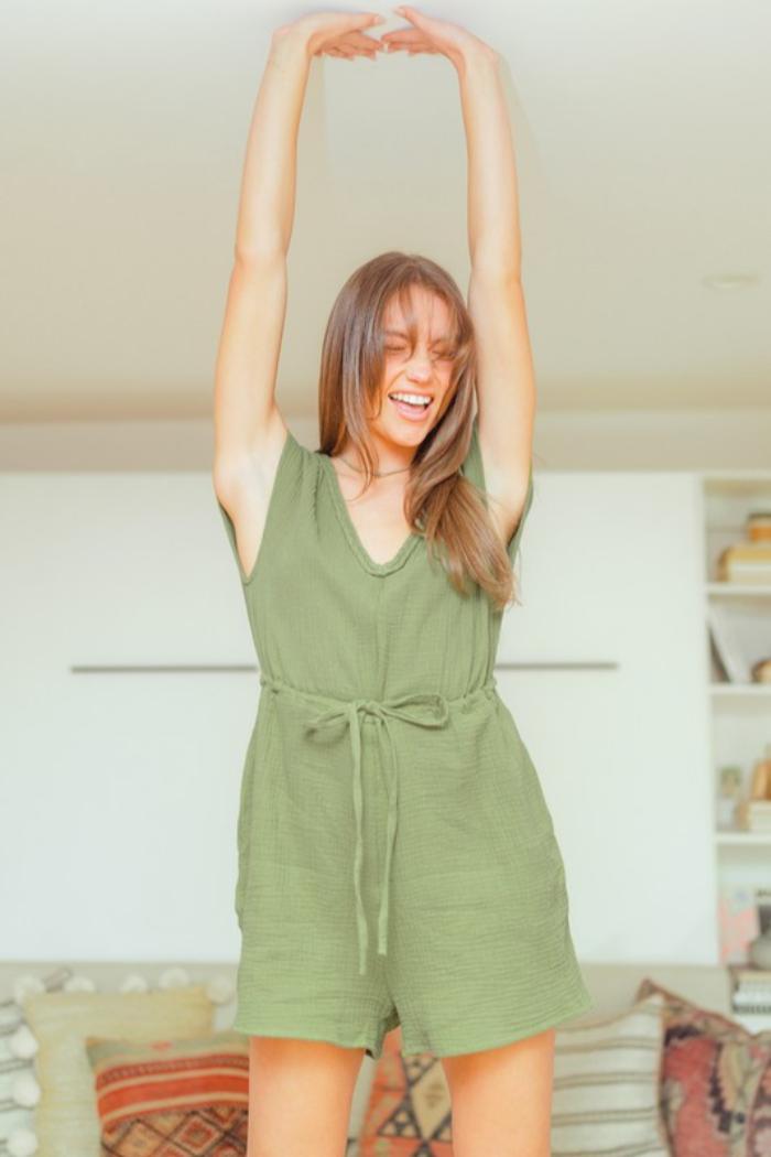 Open Back Romper Product Image