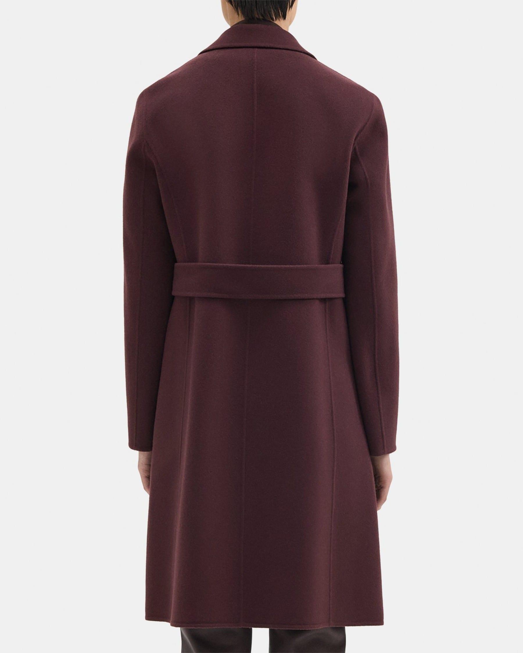 Wrap Coat in Double-Face Wool-Cashmere Product Image