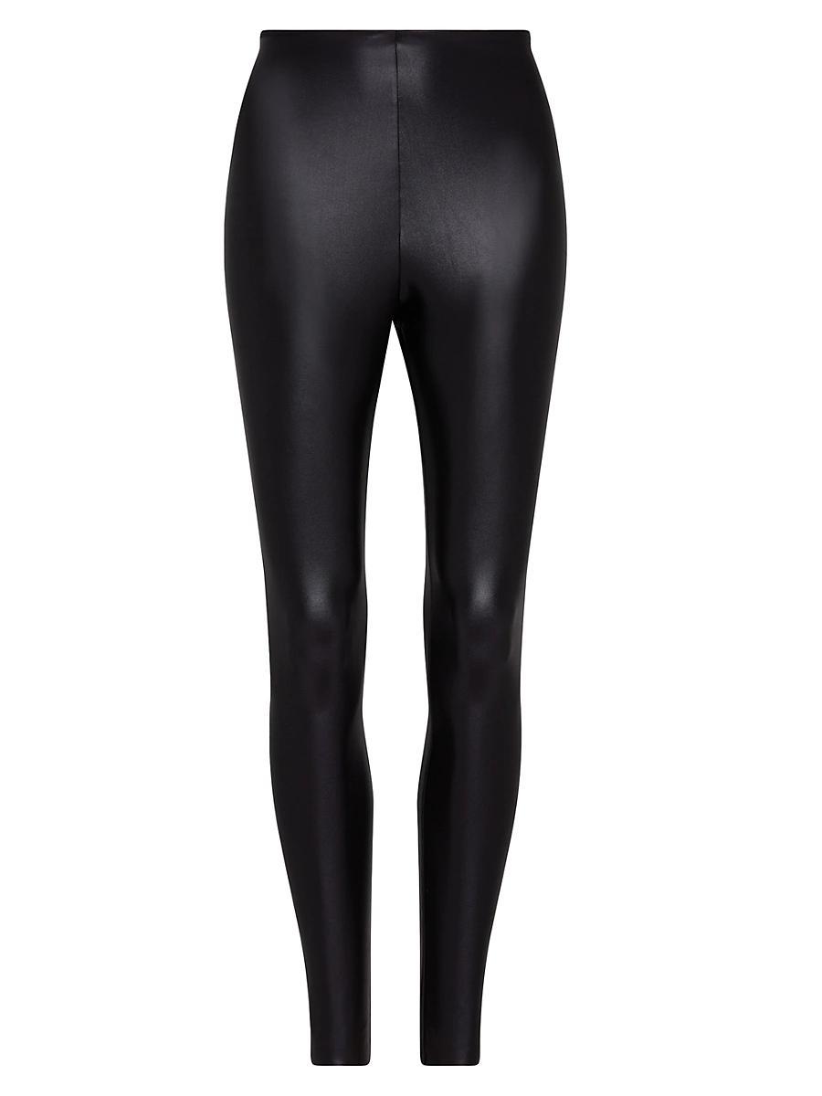 Womens Matte Metallic Leggings Product Image