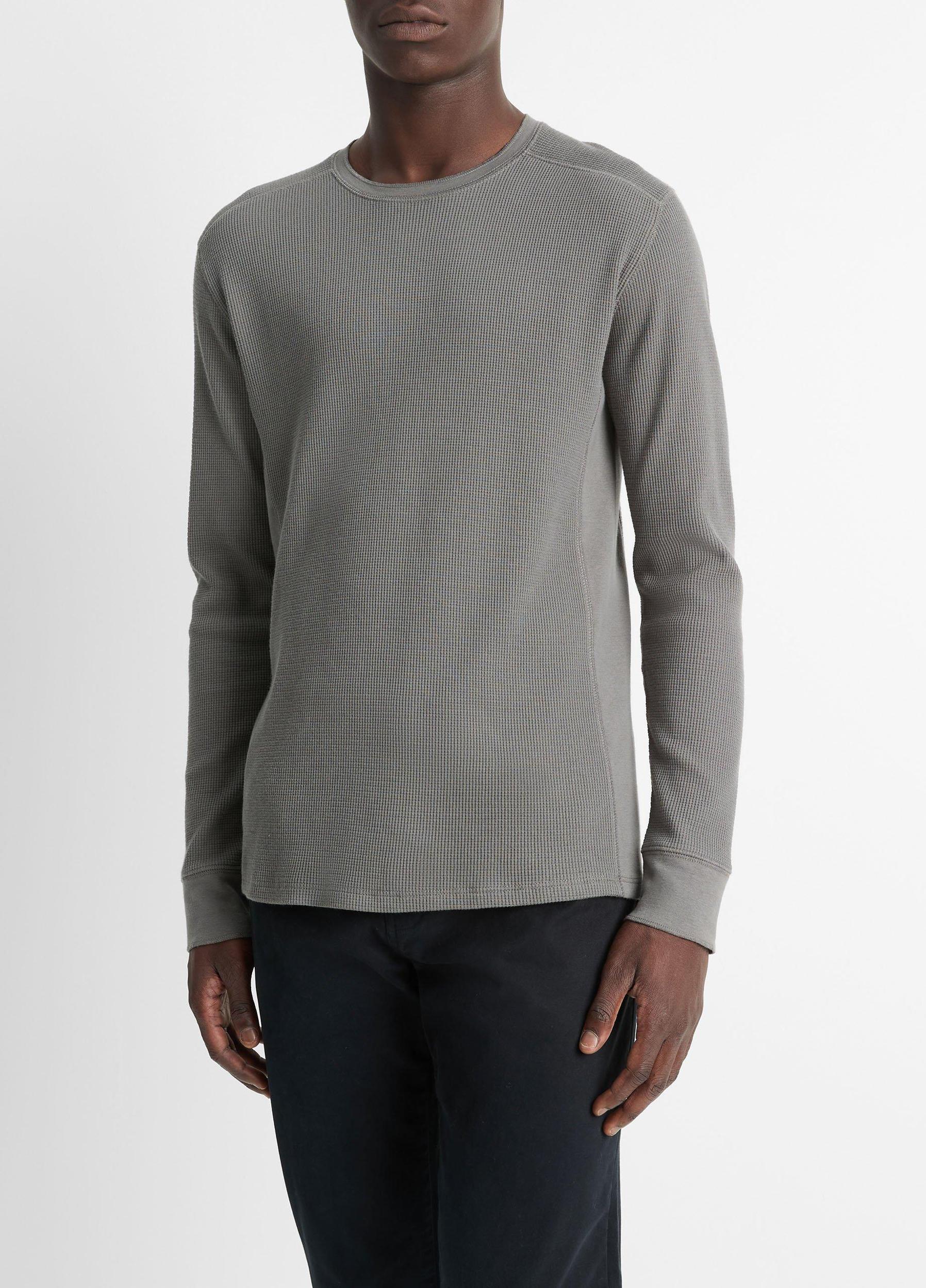Pima Cotton-Blend Thermal Long-Sleeve T-Shirt Product Image