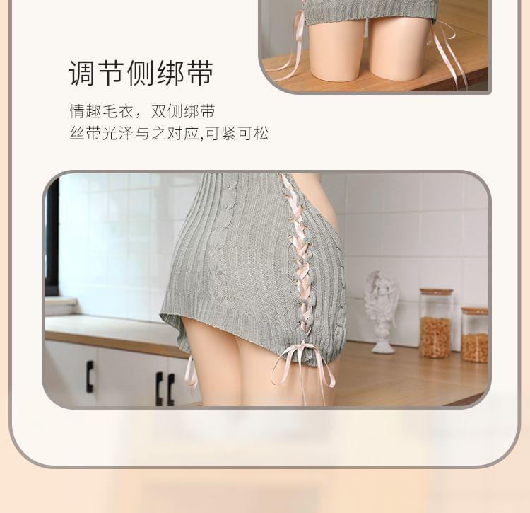 Reversible Lingerie Cutout Sweater Product Image