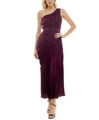 Womens Taylor Dress One Shoulder Ruched Gown, Girls Product Image