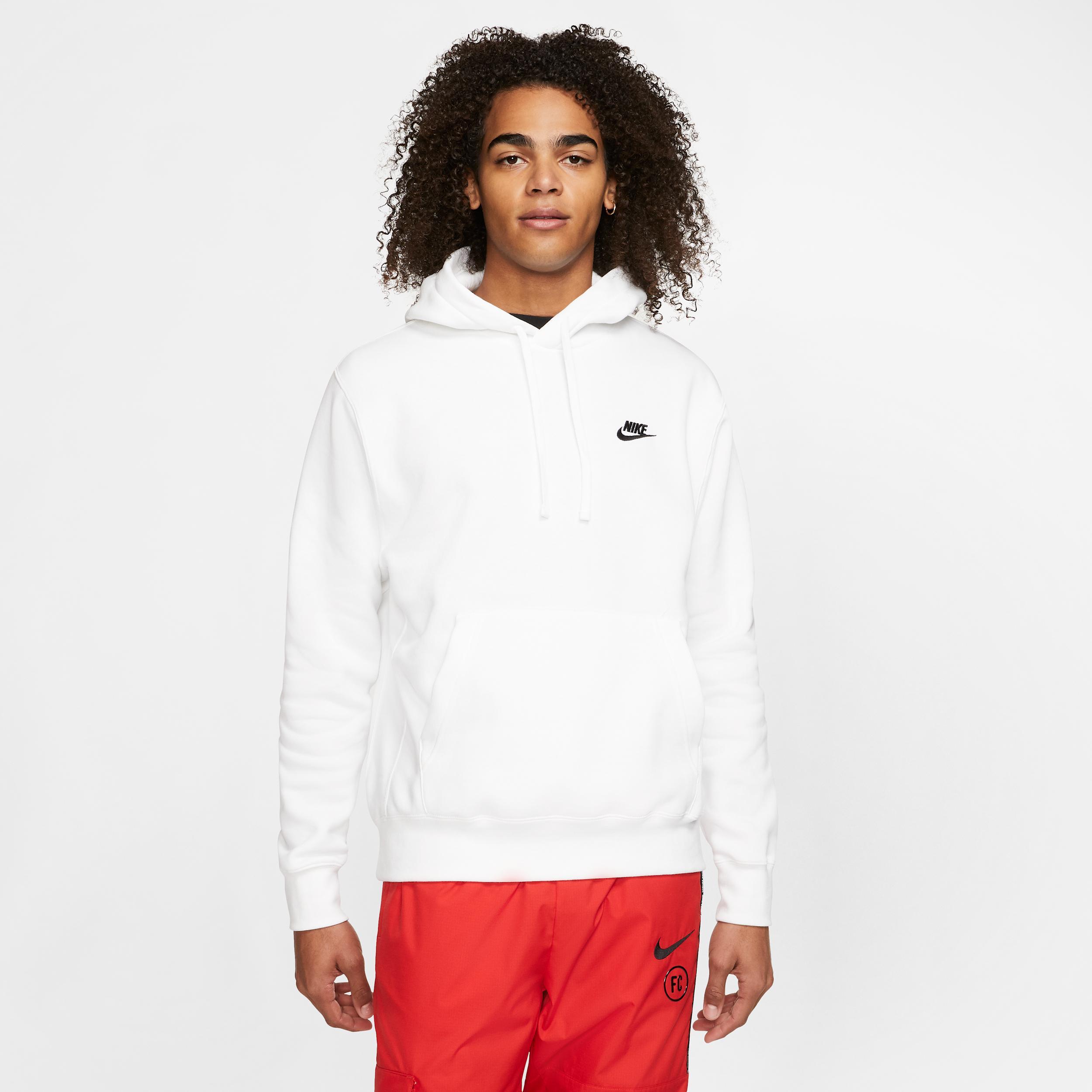 Mens Nike Sportswear Club Fleece Pullover Hoodie | BV2654-100 Product Image