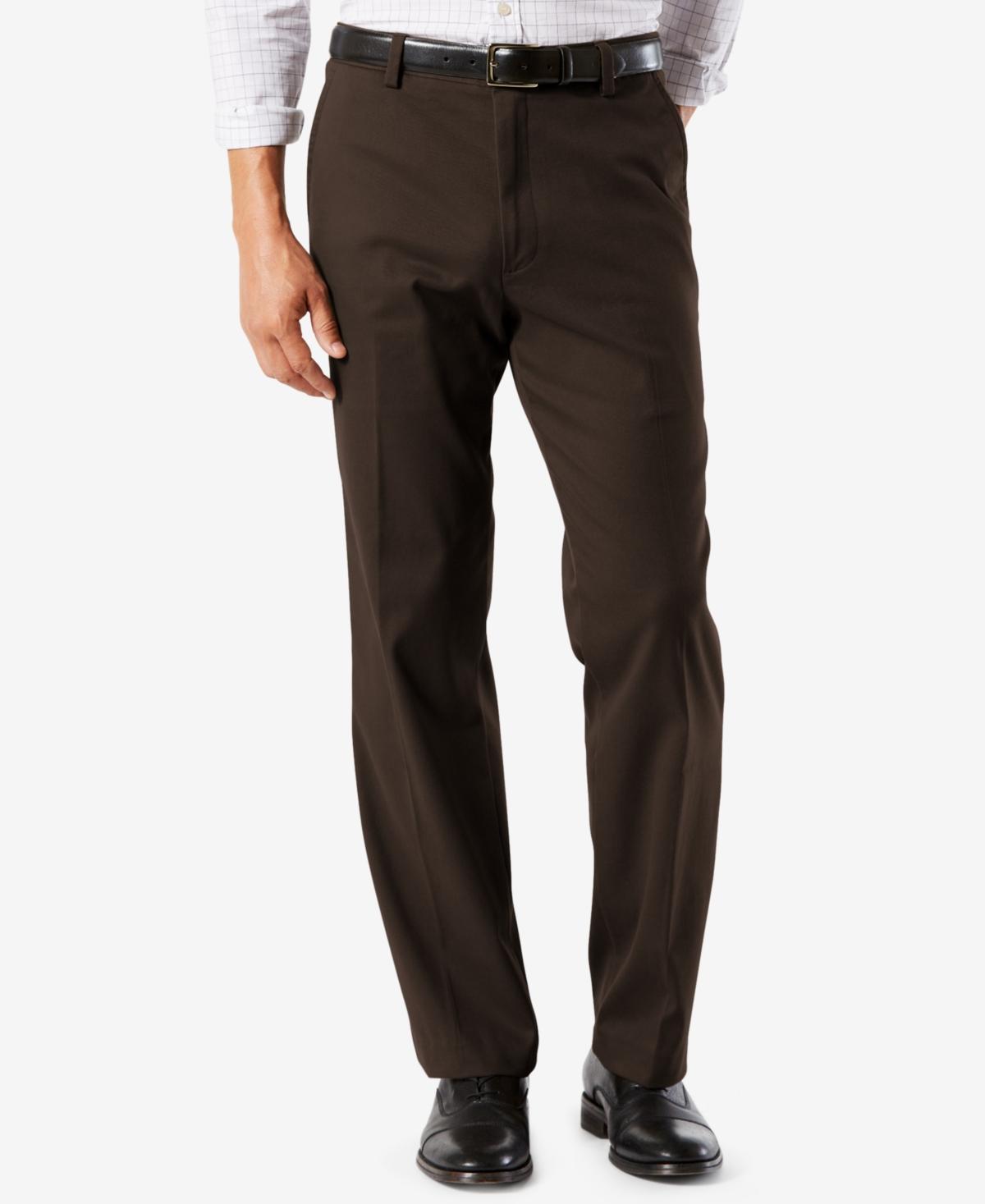 Men's Dockers® Stretch Easy Khaki Classic-Fit Flat-Front Pants, Size: 40X30, Black Product Image