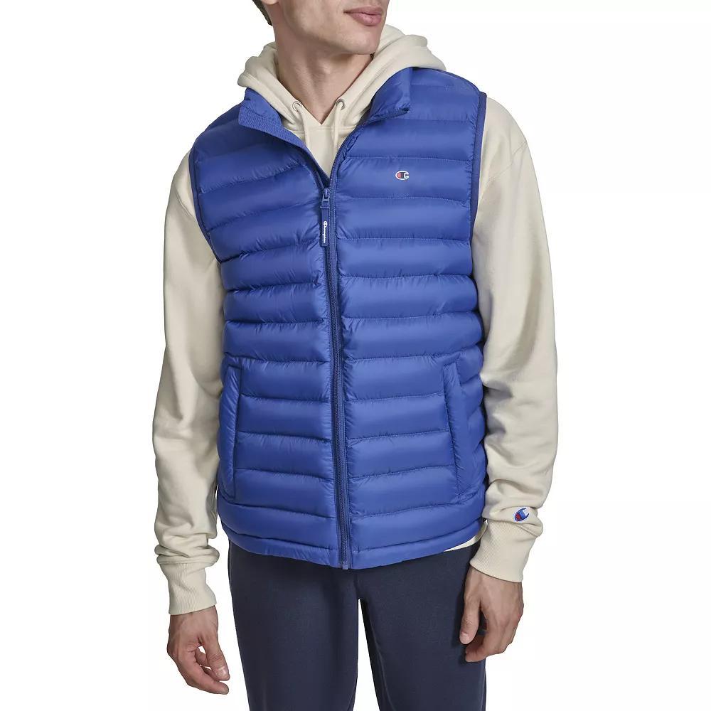 Men's Champion® Packable Puffer Vest, Size: XL, Blue Product Image