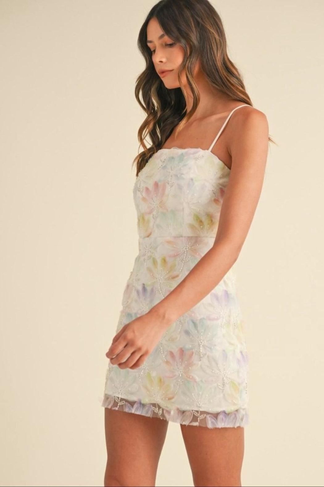 Embellished Floral Dress Product Image