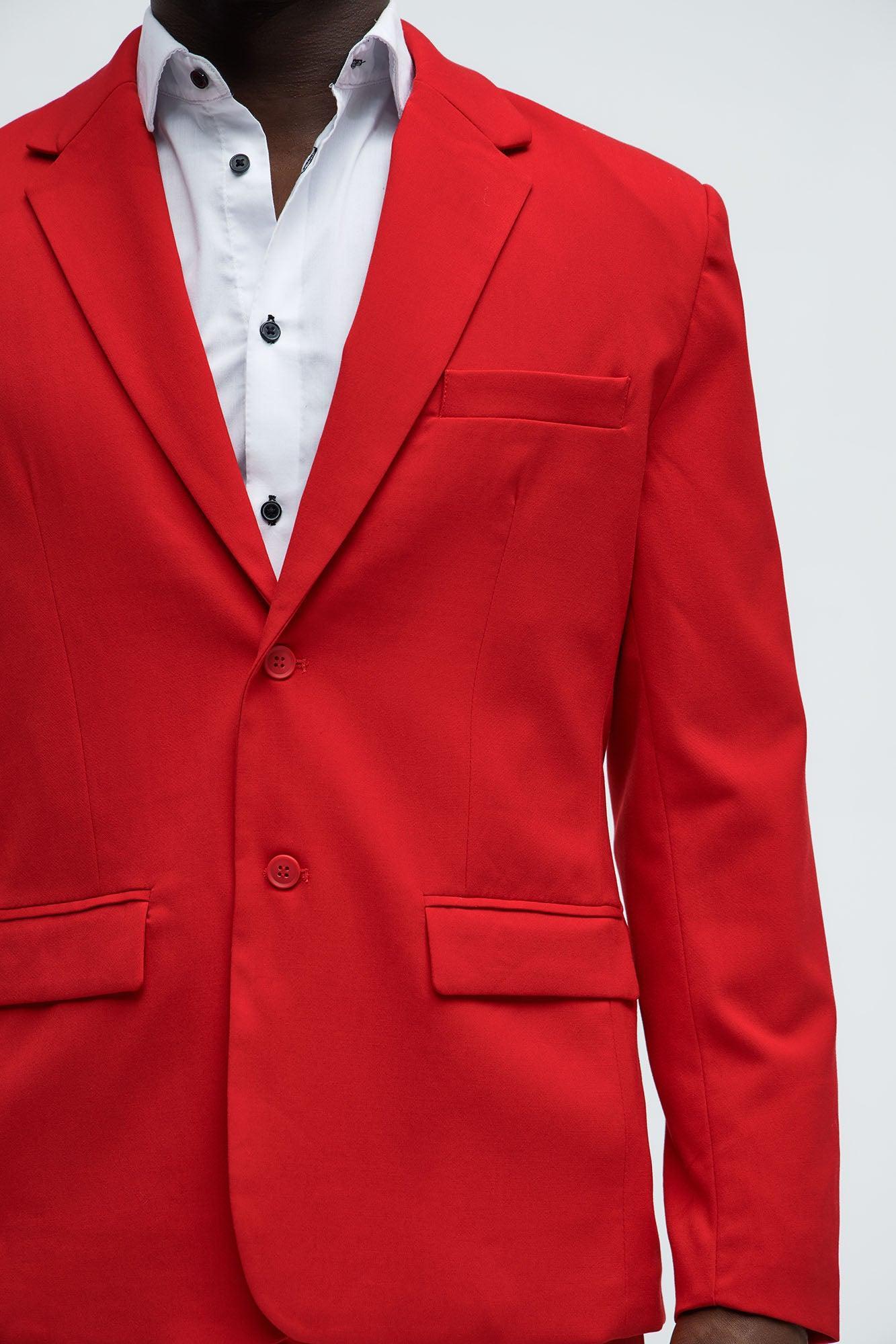 The Modern Stretch Suit Jacket - Red Product Image