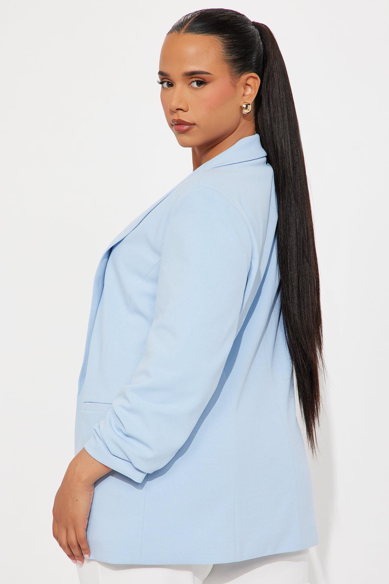 The Celine Blazer - Light Blue Product Image