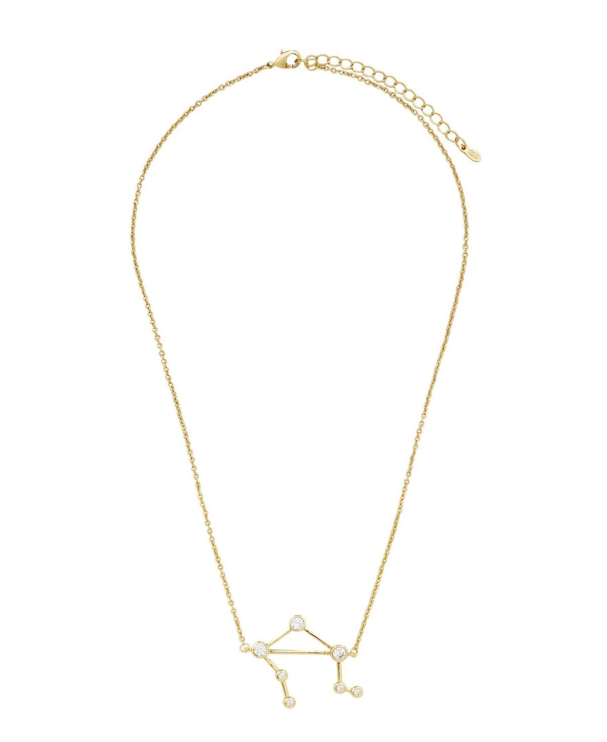 Womens When Stars Align Constellation Necklace in 14k Gold Plate Product Image