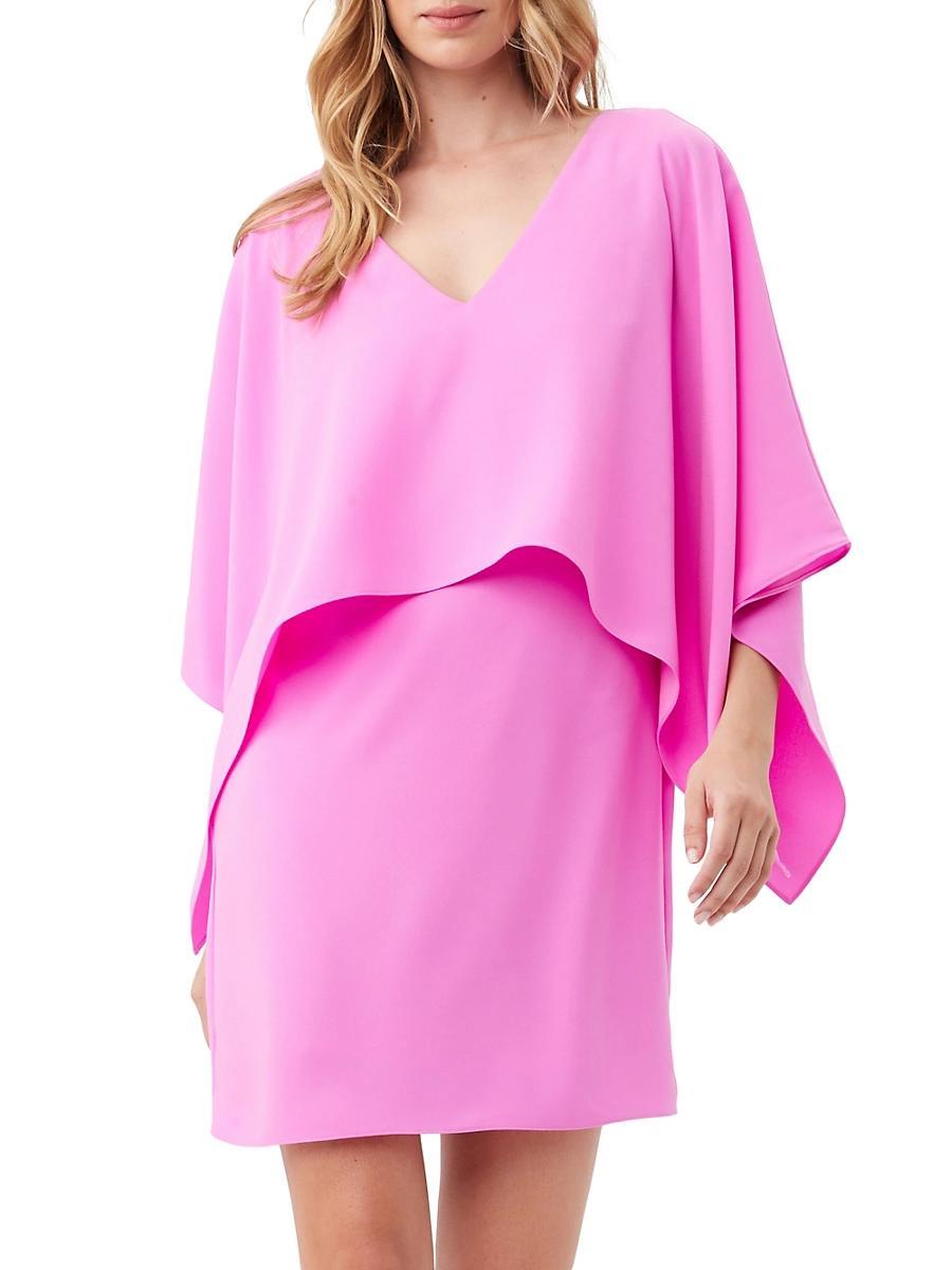 Womens Azzurra Layered Cape Minidress Product Image