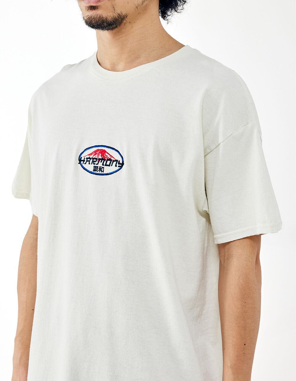 BDG Urban Outfitters Harmony Embroidery Mens Tee - WHITE Product Image