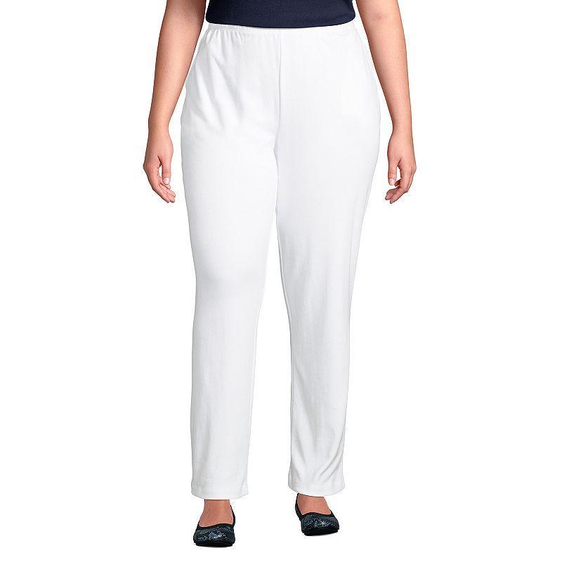 Lands' End Women's Sport Knit High Rise Pants Product Image