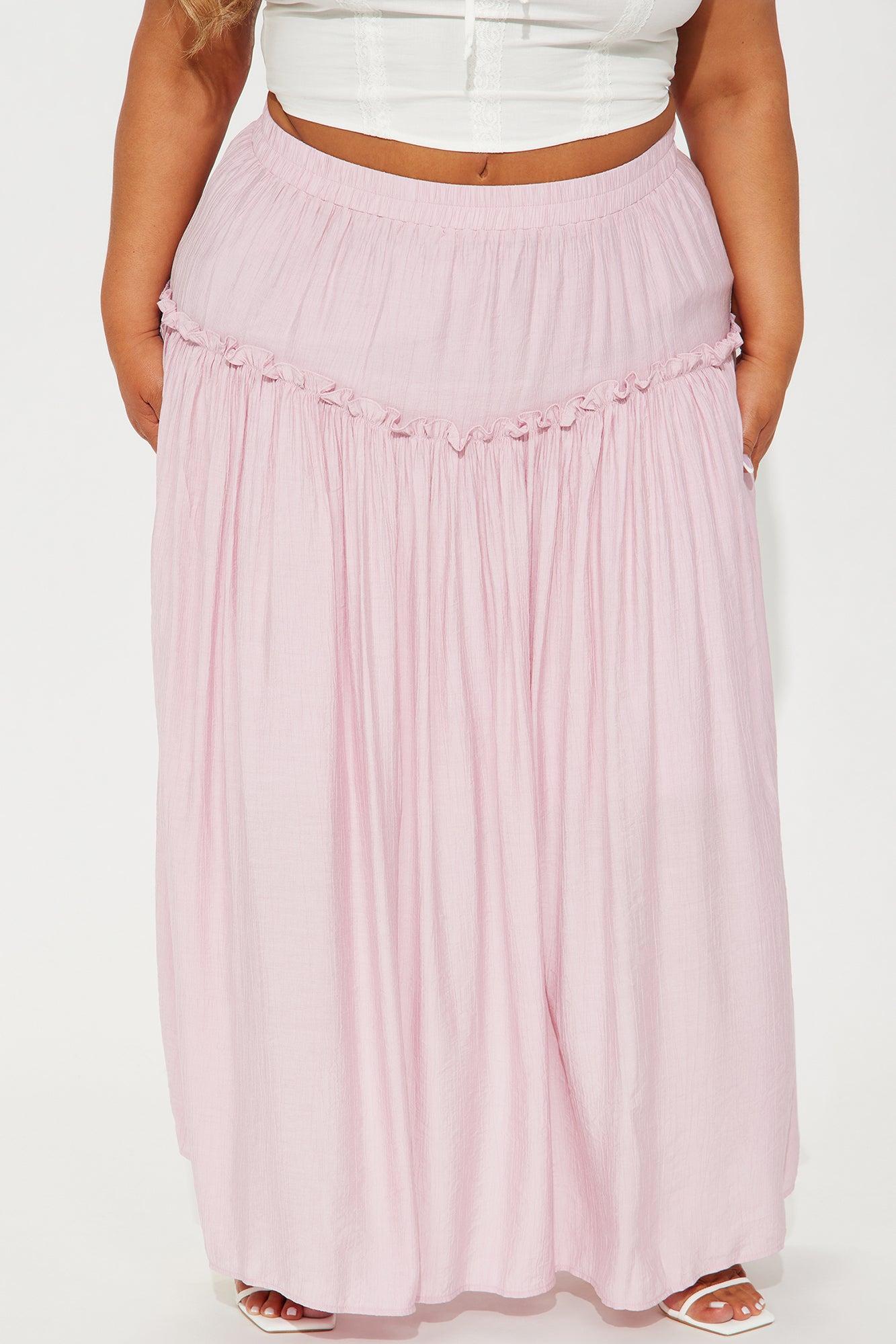 Lily Maxi Skirt - Pink Product Image