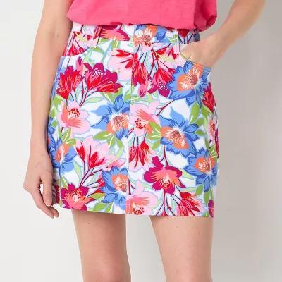 St. John's Bay Womens Mid Rise Skort-Tall Product Image