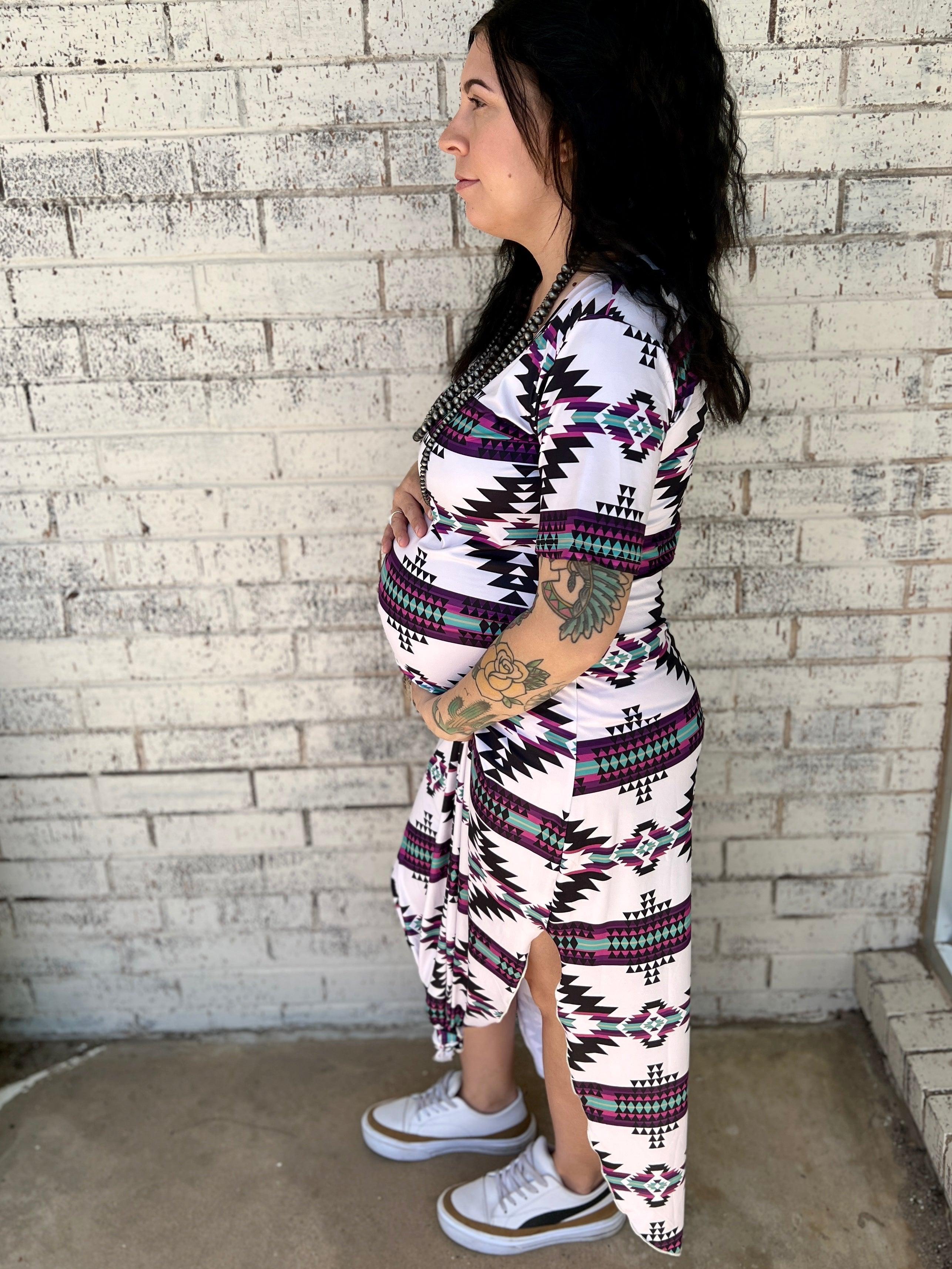 Plus Aztec Outskirts Maxi Dress Product Image