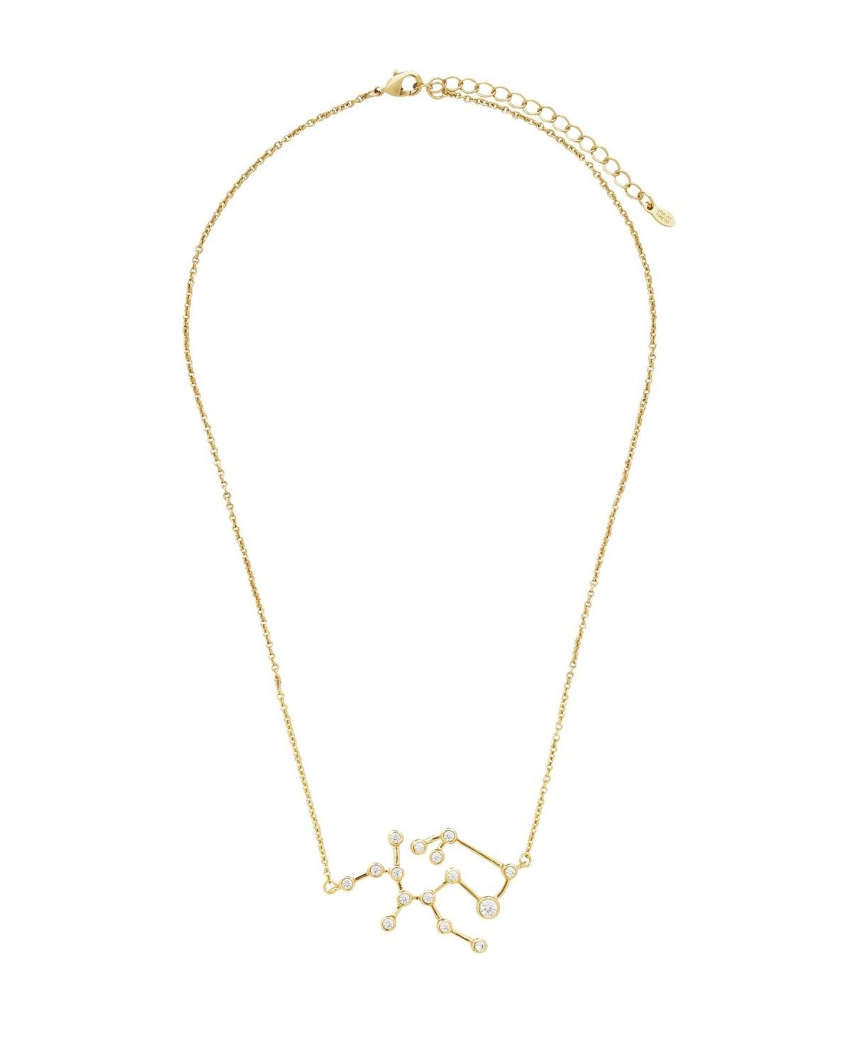 Womens When Stars Align Constellation Necklace in 14k Gold Plate Product Image