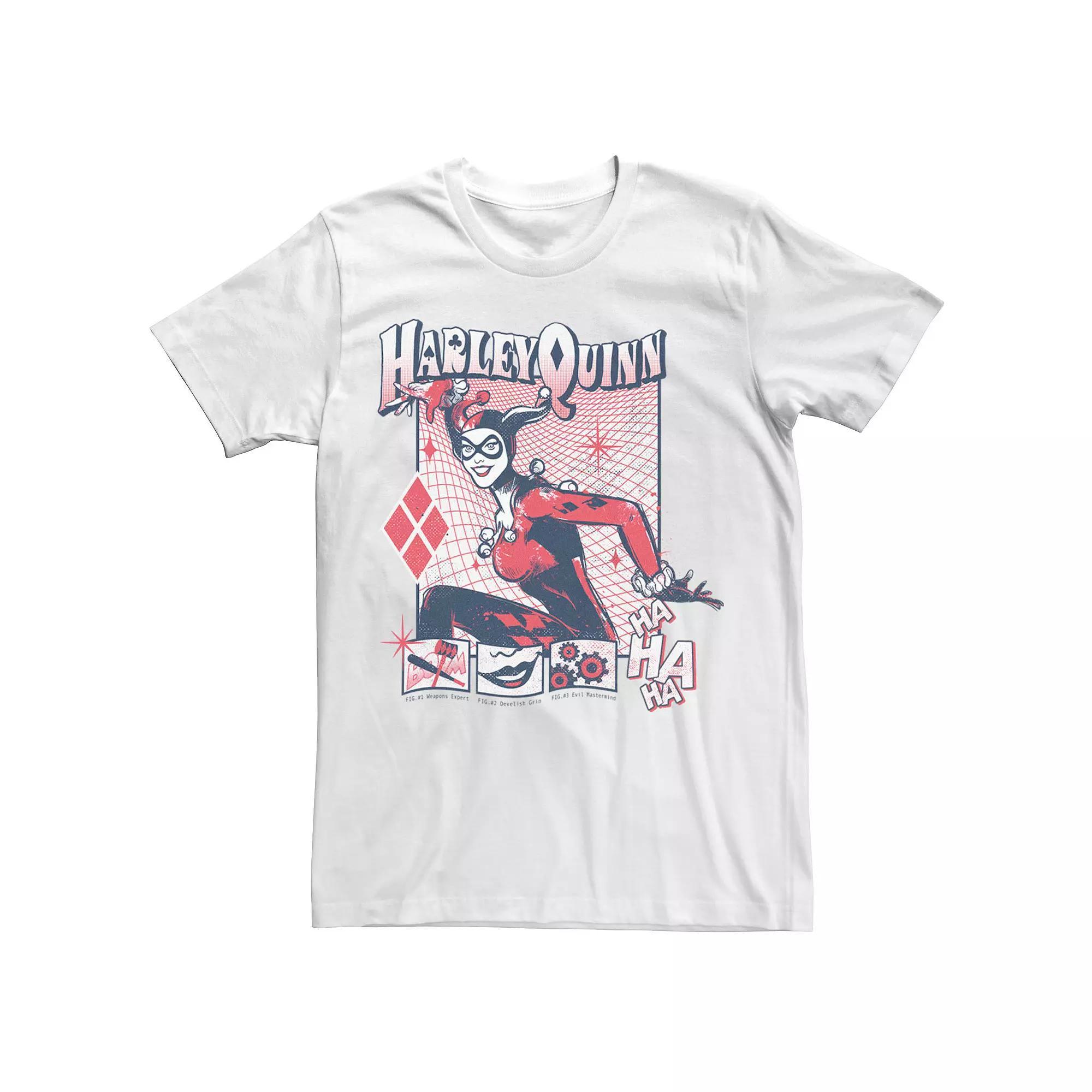 Men's Batman Harley Quinn Attributes Poster Tee,  Product Image