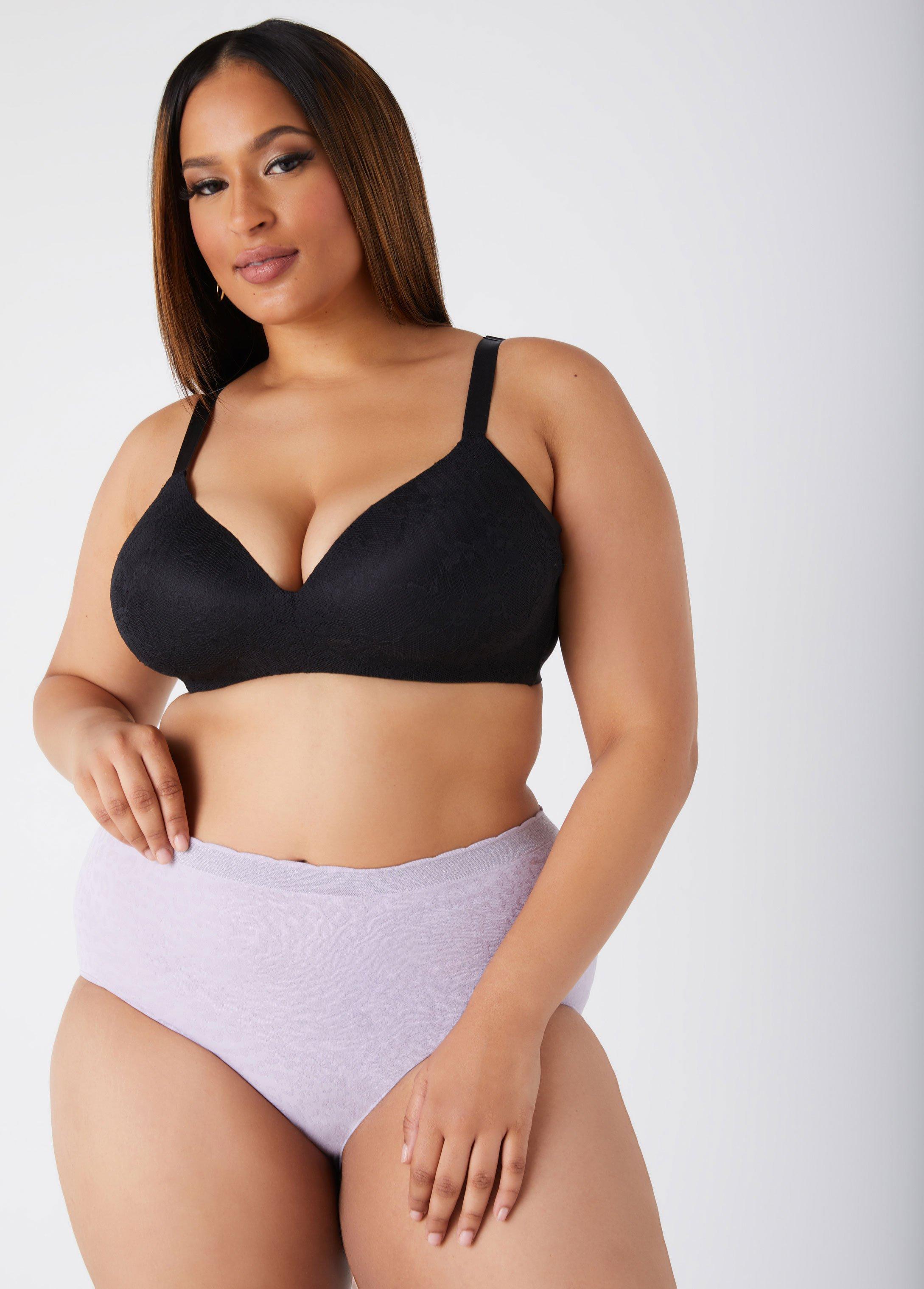 Plus Size Seamless Leopard Briefs Ashley Stewart Product Image