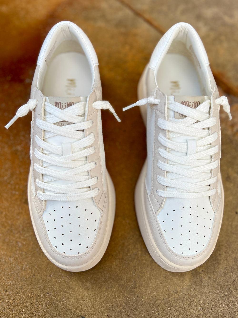 Juniper's Beige Star Sneakers Product Image