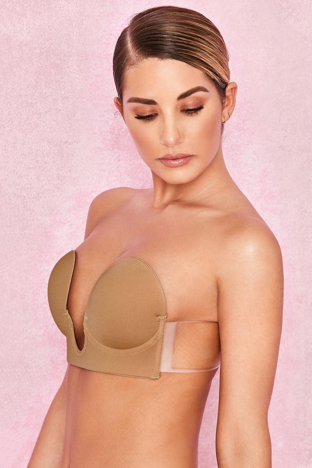 U Plunge Self Adhesive Bra - Beige Product Image