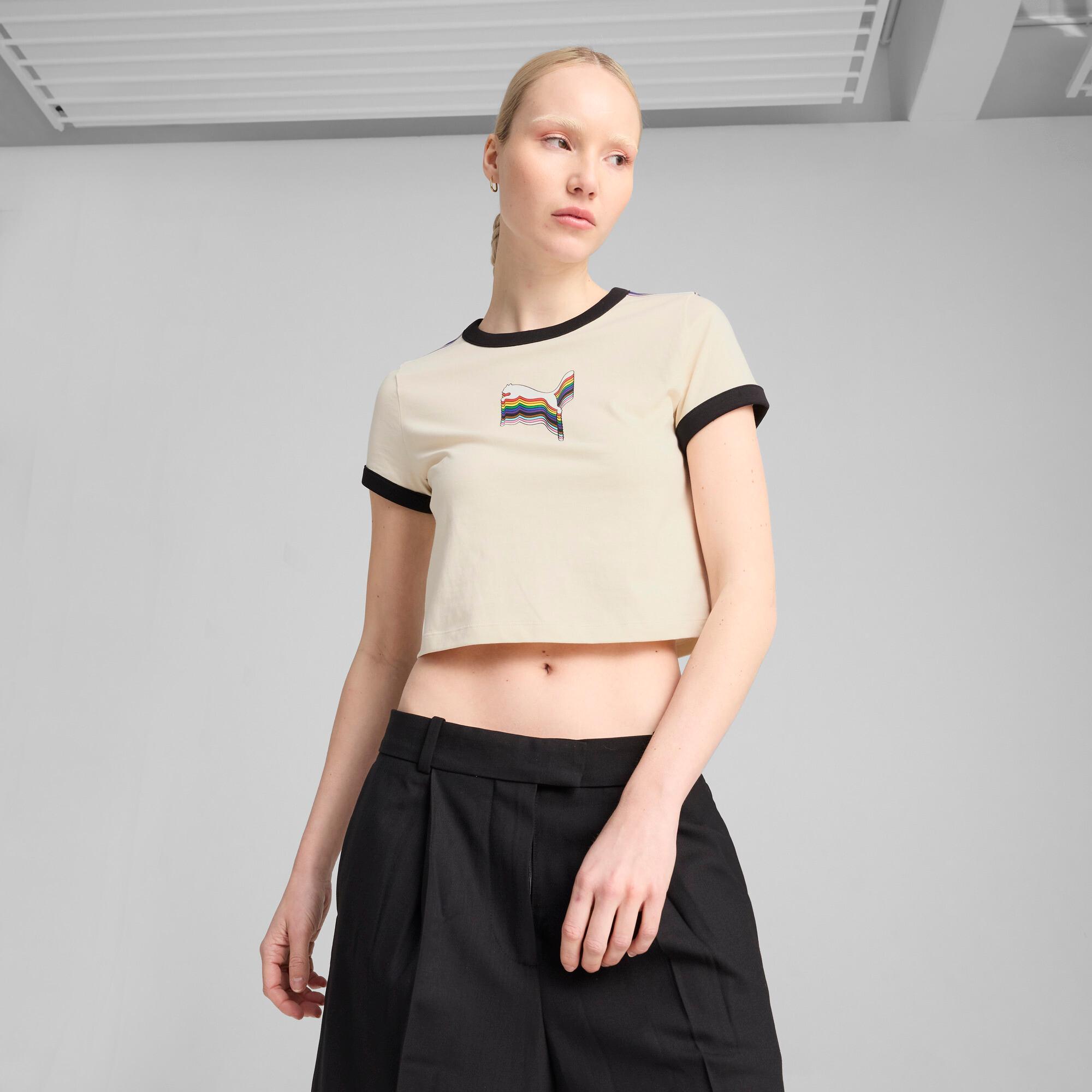 EQUAL LOVE CONFEDERATION Graphic Baby Tee Women Product Image