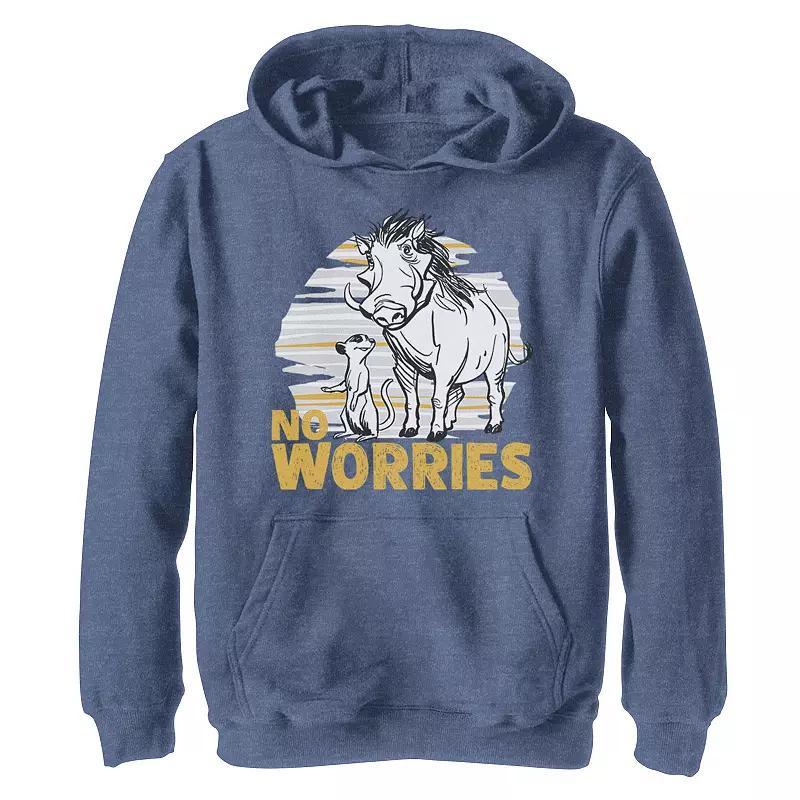Disney's The Lion King Boys 8-20 Live Action Timon Pumbaa No Worries Graphic Hoodie, Boy's,  Product Image