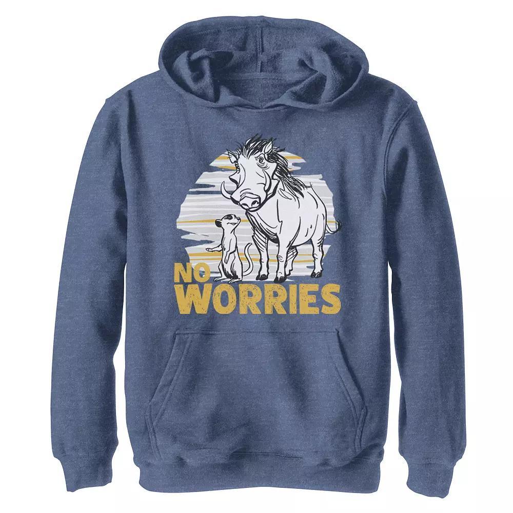 Disney's The Lion King Boys 8-20 Live Action Timon Pumbaa No Worries Graphic Hoodie, Boy's,  Product Image