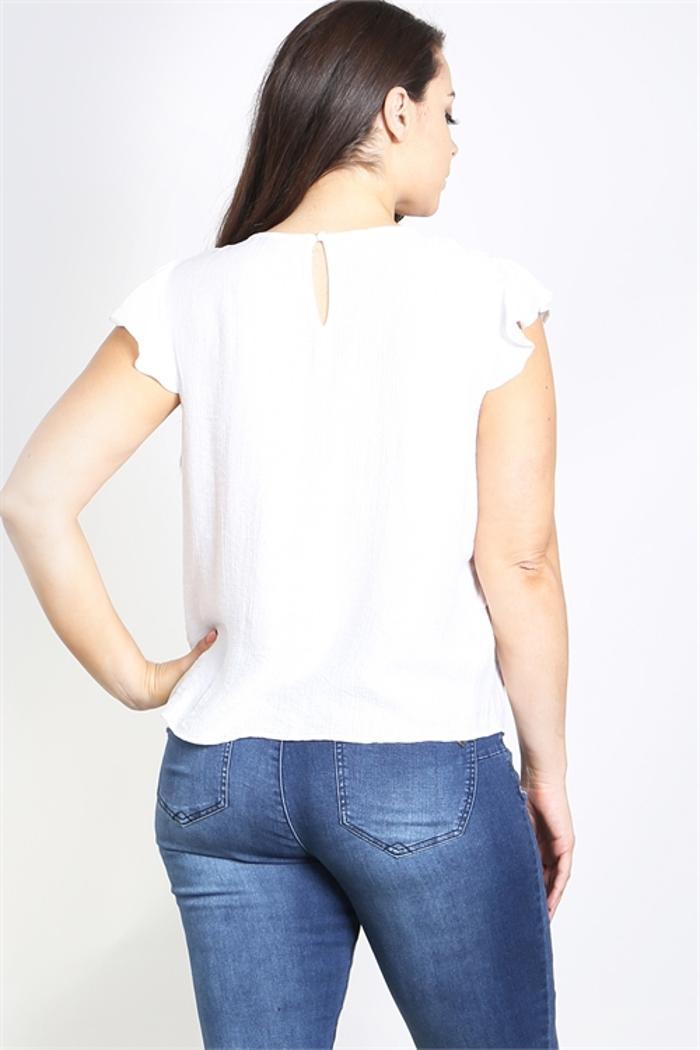 Ruffle Lace Flutter Sleeve Product Image