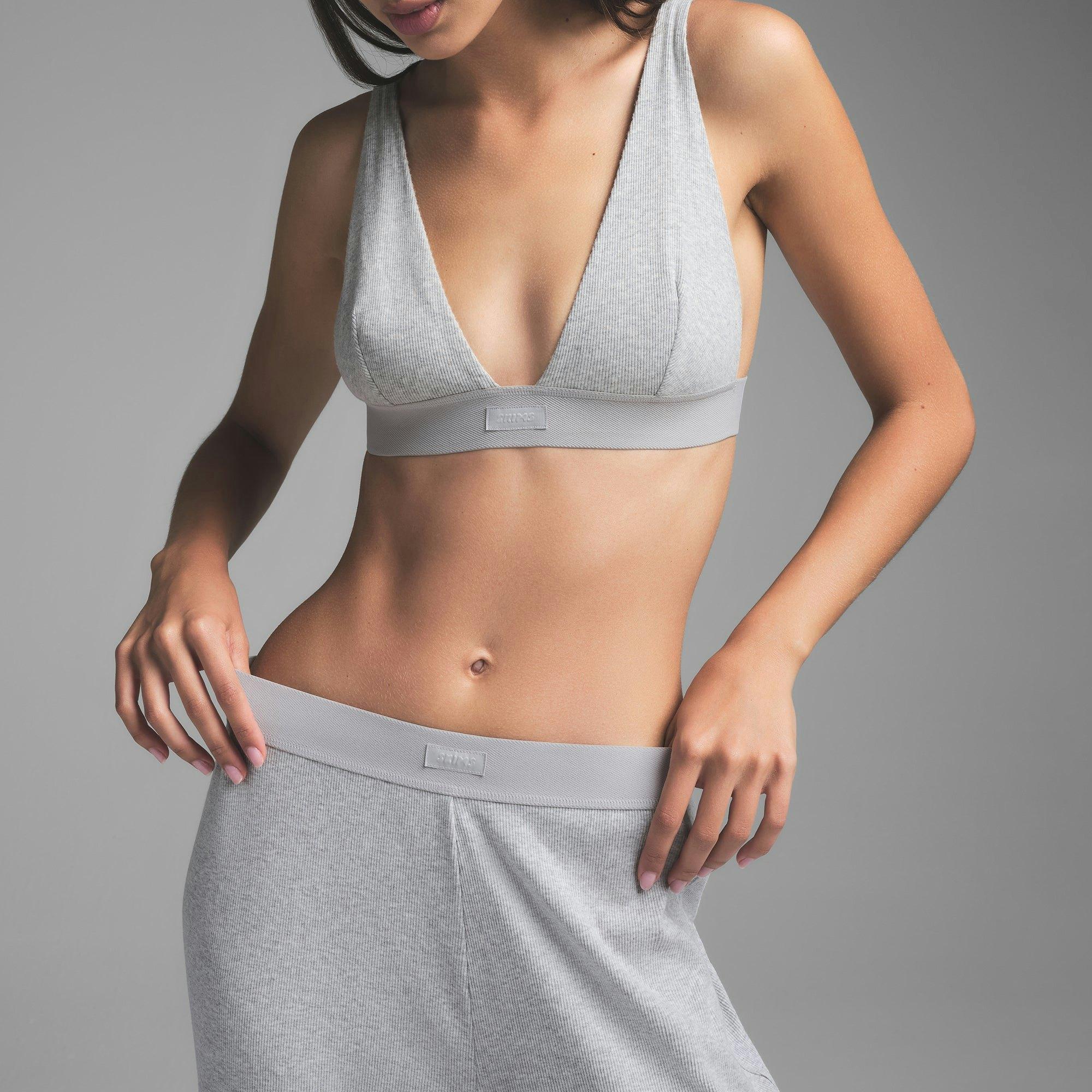 COTTON RIB PANT | LIGHT HEATHER GREY Product Image