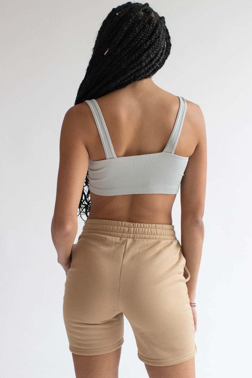 Dove Ribbed Seamless Bralette Product Image