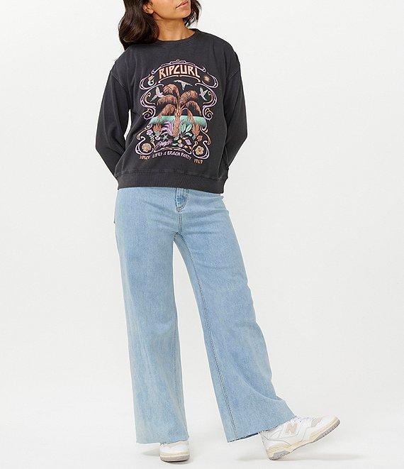 Rip Curl Beach Party Relaxed Crew Graphic Sweatshirt Product Image