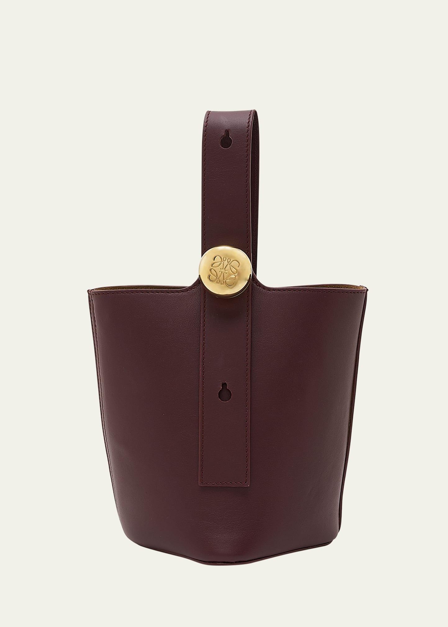 Mini Pebbled Leather Bucket Bag Product Image