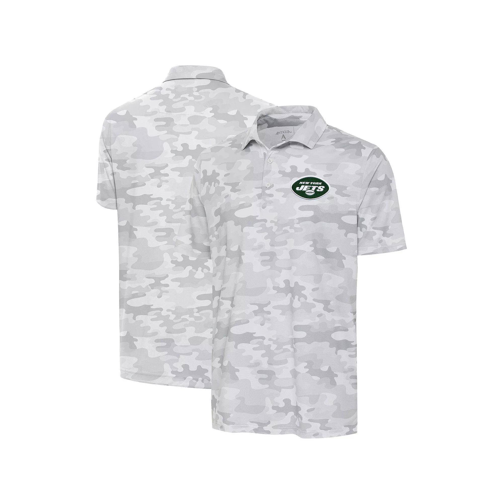 Men's Antigua White New York Jets Collide Polo, Size: Large Product Image