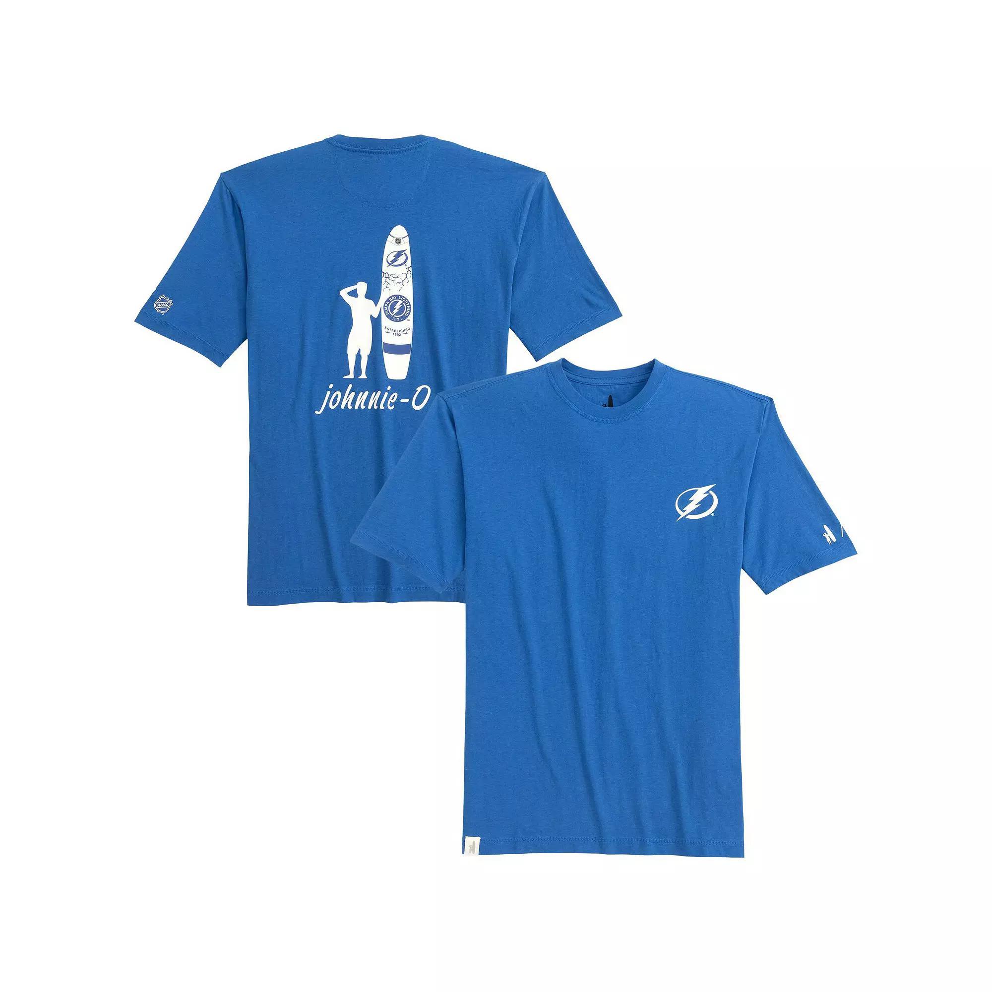 Men's johnnie-O Blue Tampa Bay Lightning Heathered Spencer T-Shirt, Size: XL, Lgh Blue Product Image