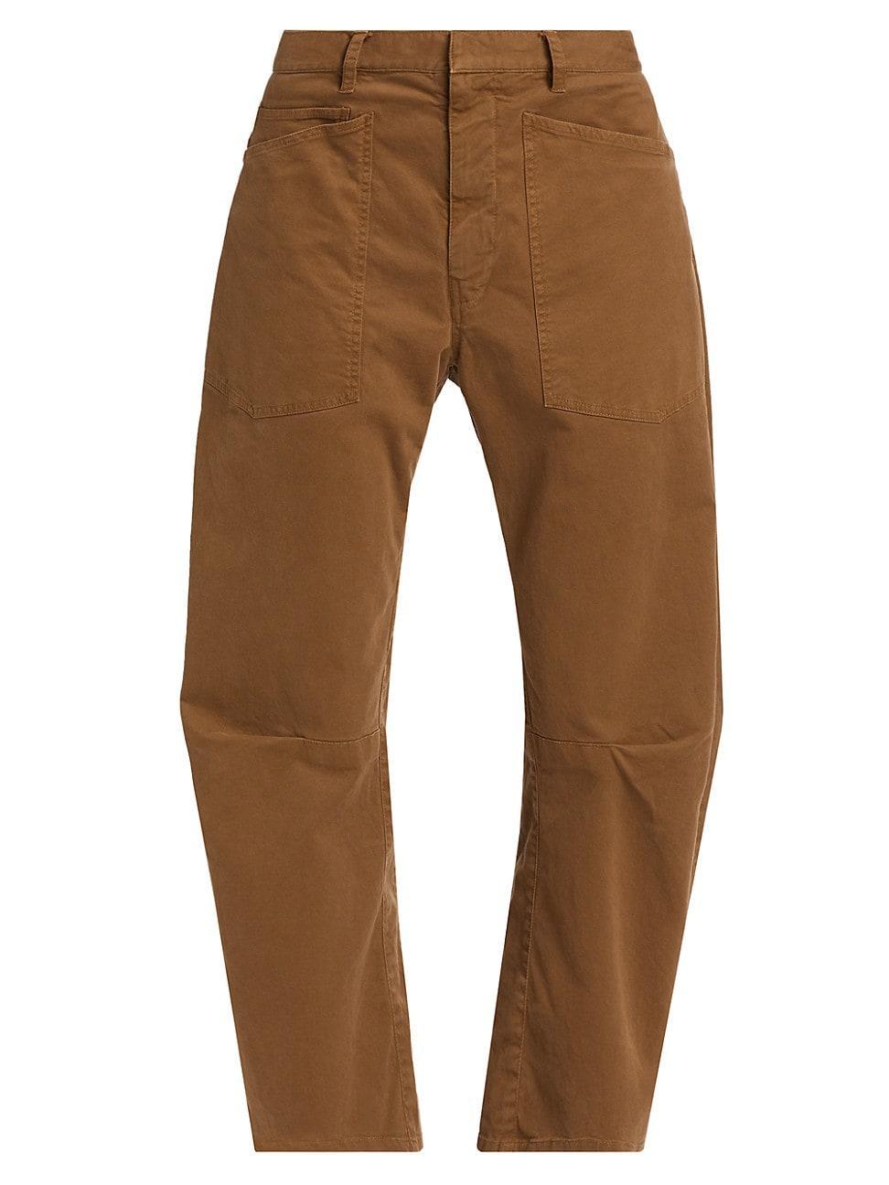 Shon Mid-Rise Cropped Pants Product Image