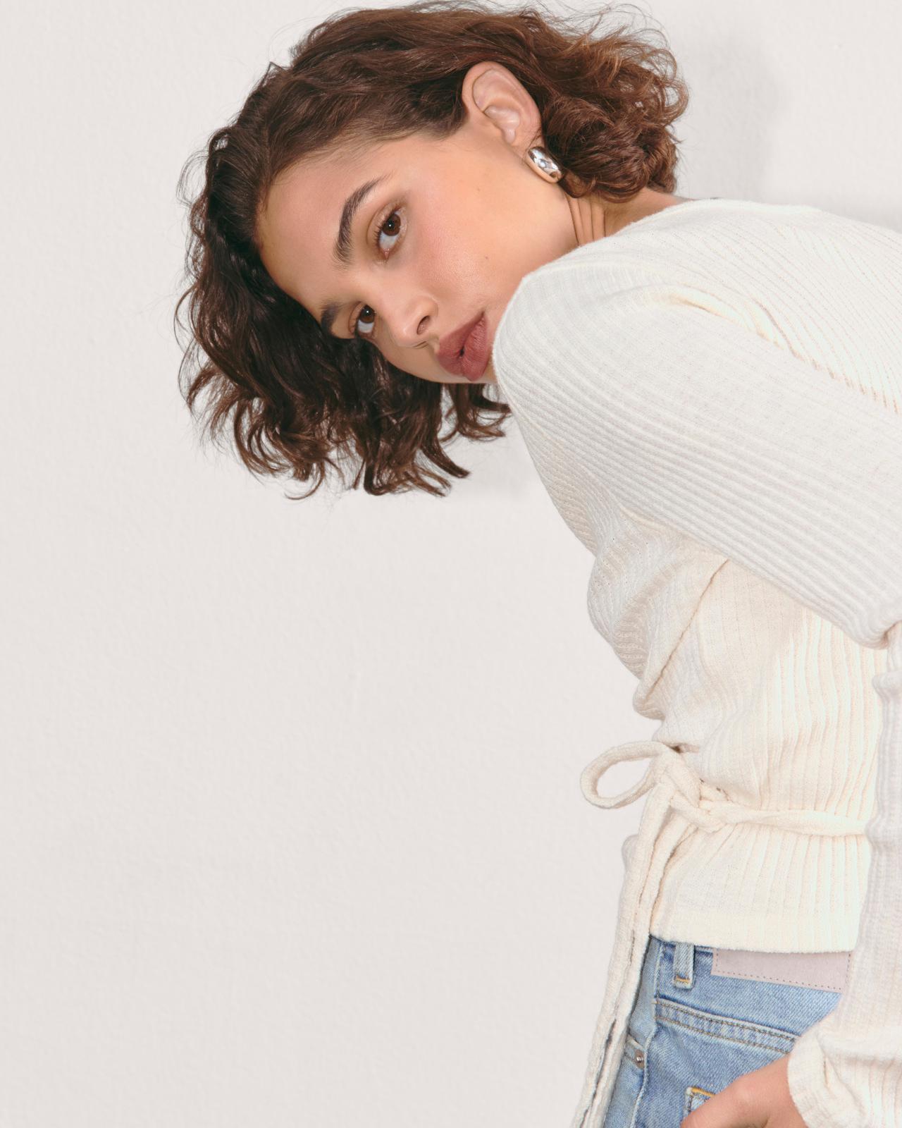 The Cozy Rib Wrap Top Product Image