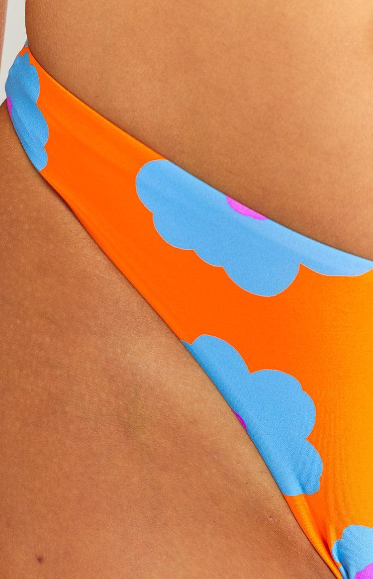 9.0 Swim Luella Orange Floral Bikini Bottoms Product Image