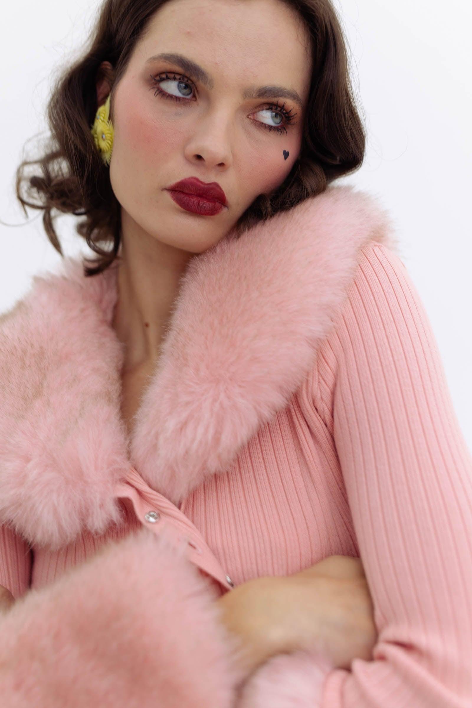 The Peach Skin Ice Skate Home Cardi Product Image