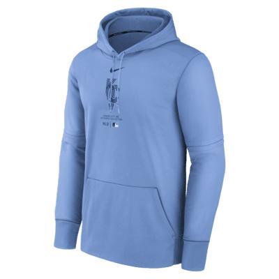 Kansas City Royals City Connect Practice Men's Nike Therma MLB Pullover Hoodie Product Image