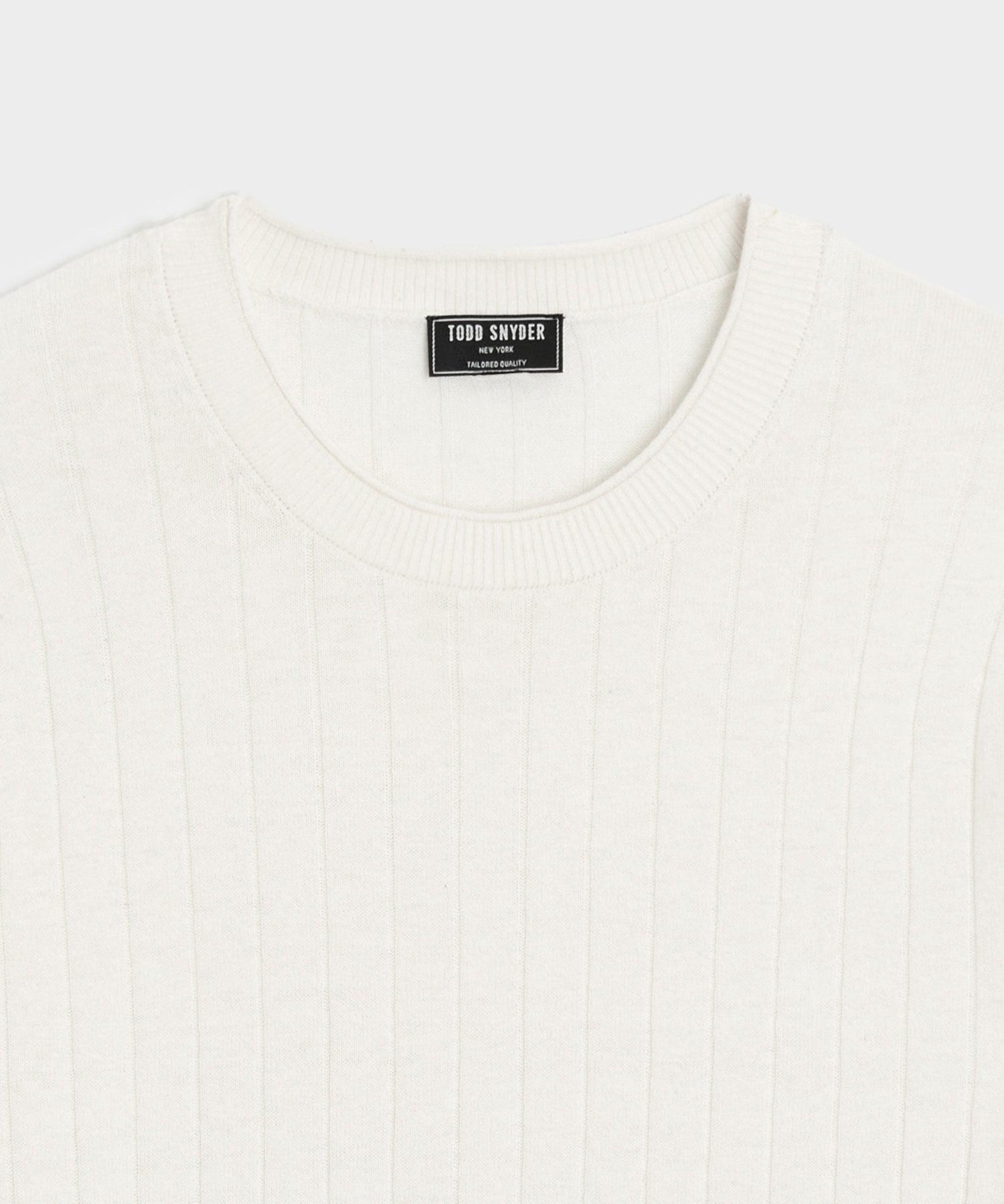 Lightweight Linen-Cotton Crewneck Sweater Product Image