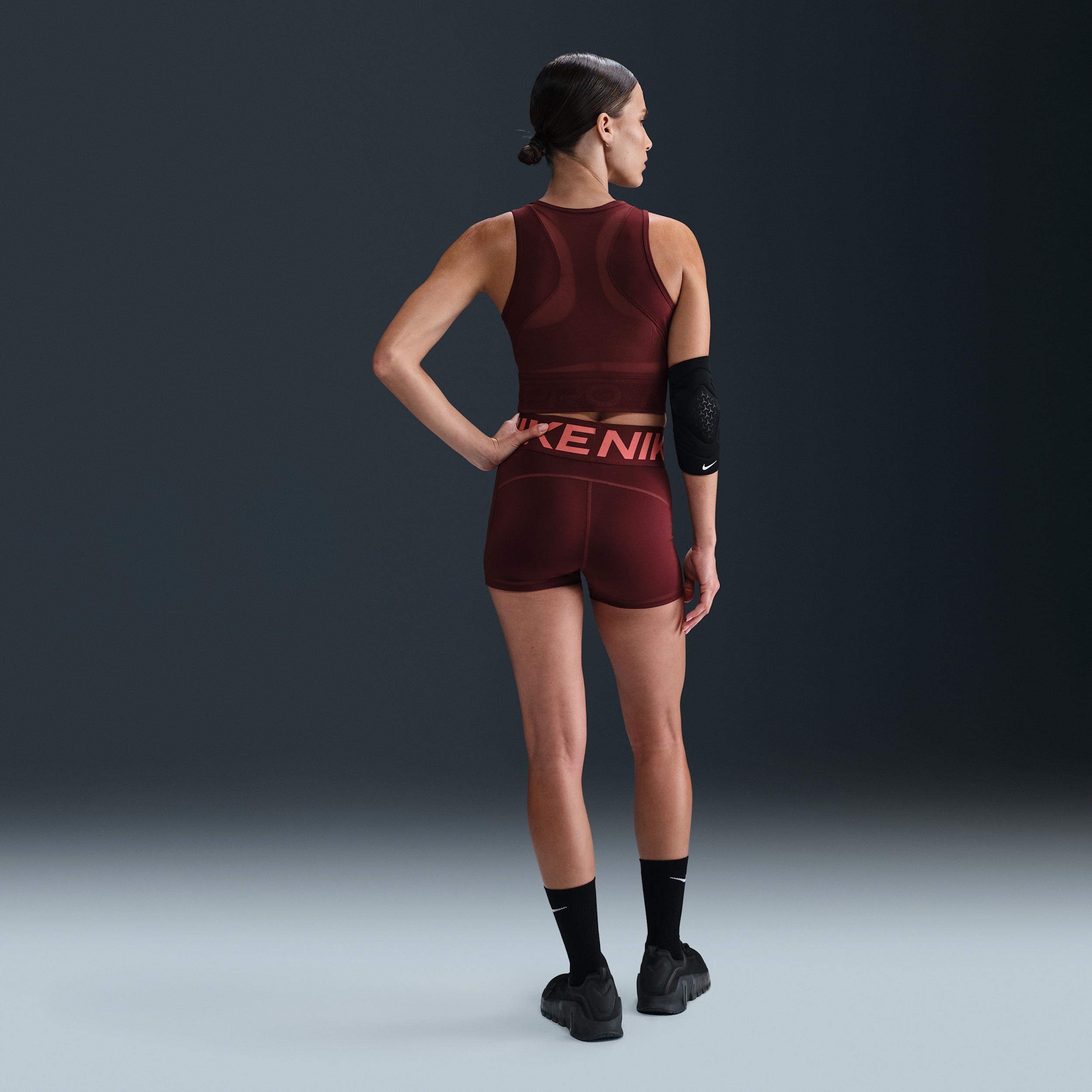 Womens Nike Pro Dri-FIT Cropped Tank Top | HJ1192-619 Product Image