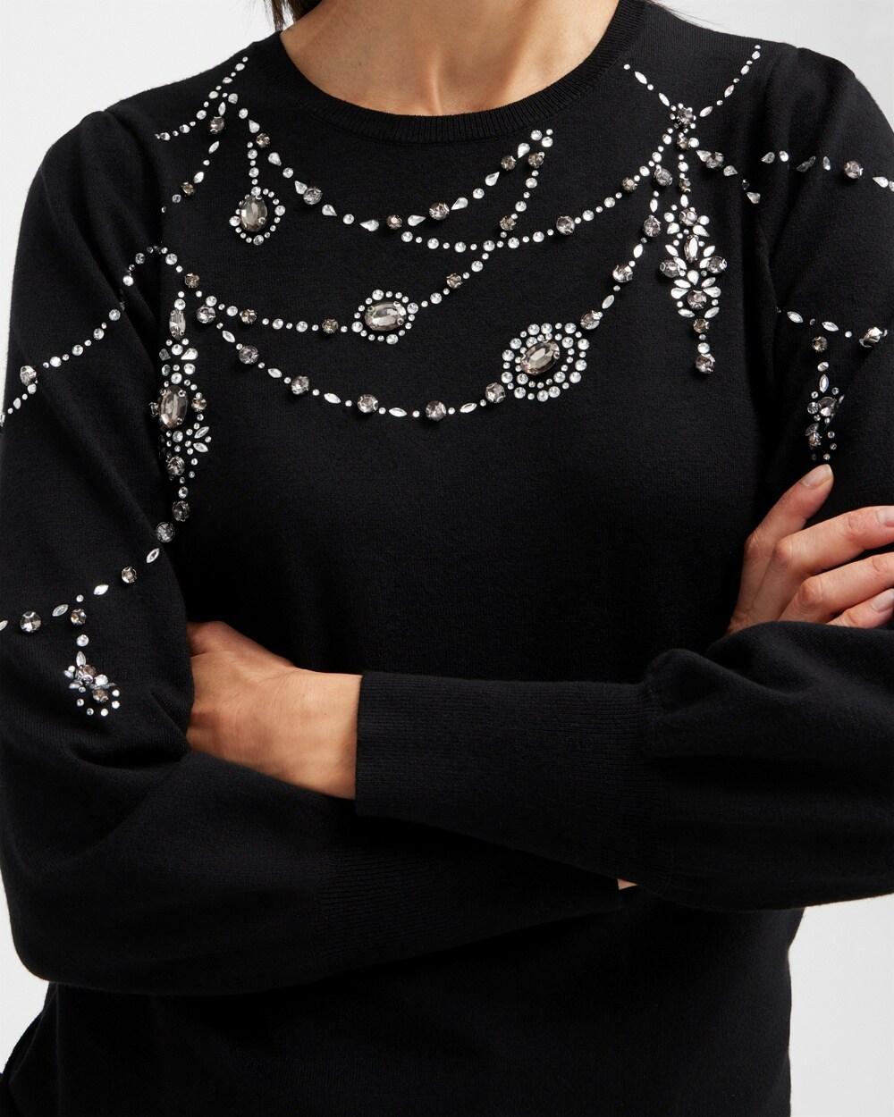 Crystal Chandelier Pullover Sweater Product Image