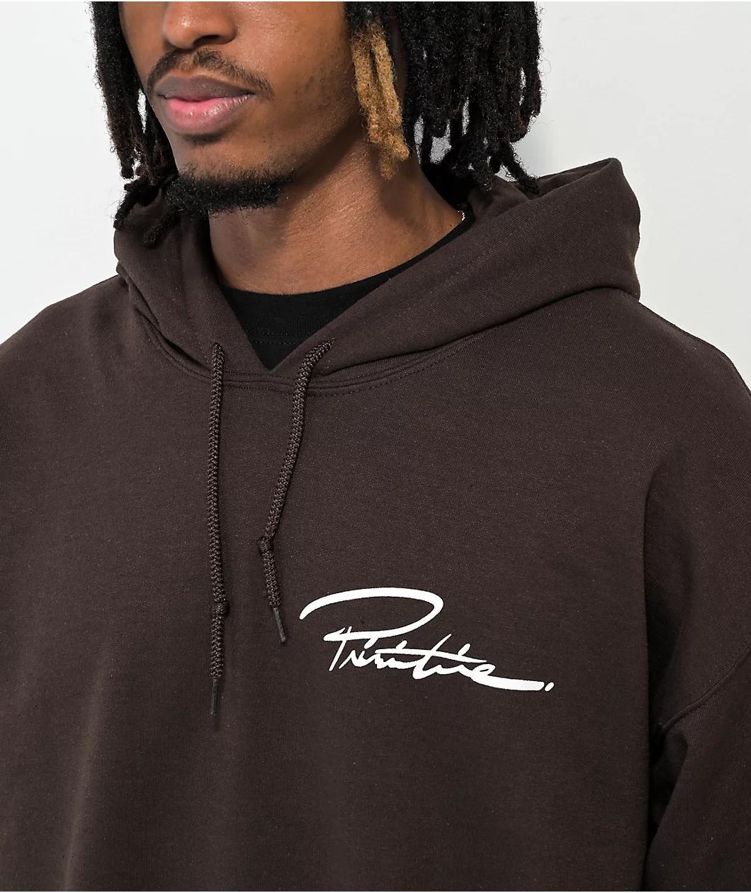 Primitive Open Arms Brown Hoodie Product Image